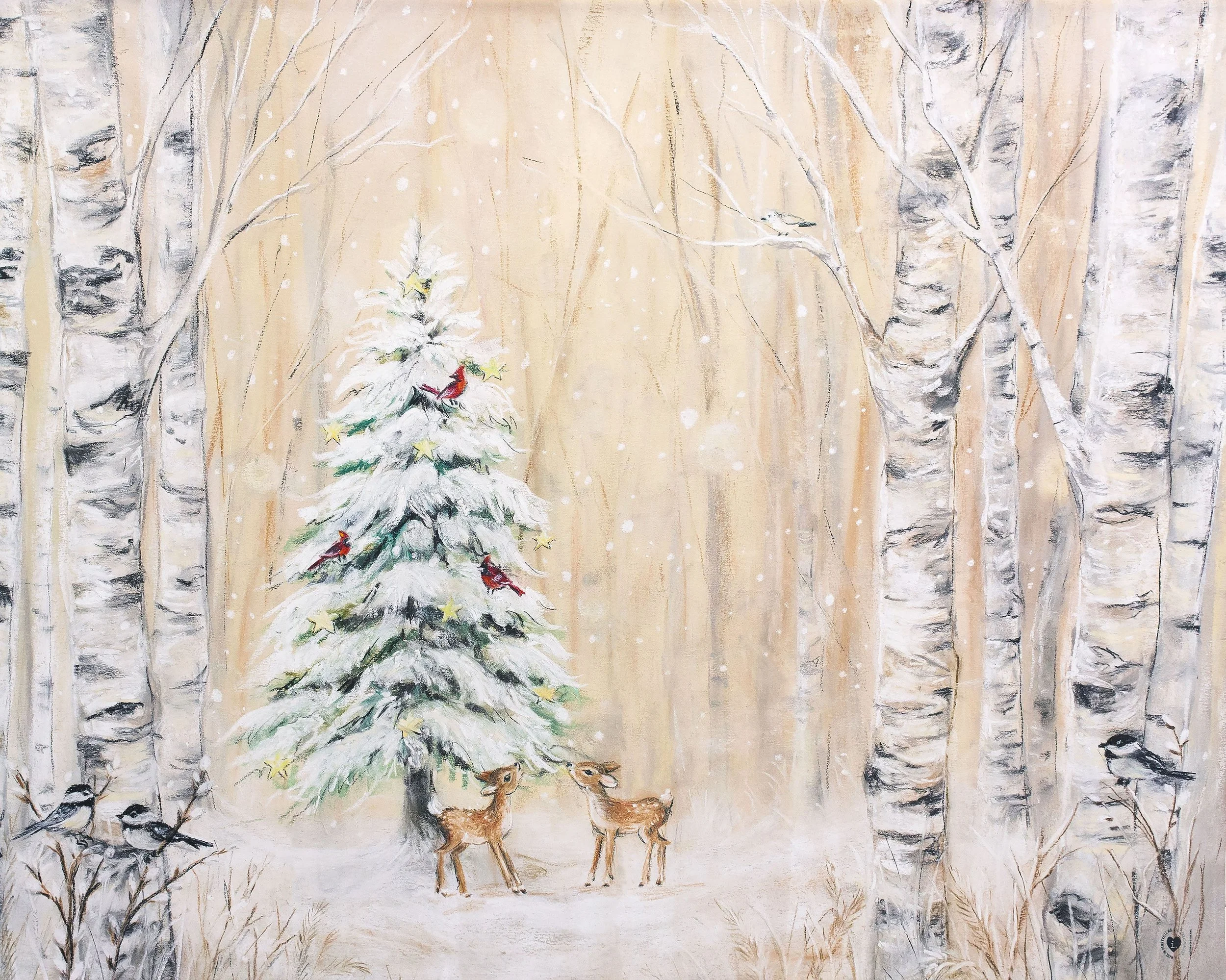 Woodland Gathering 78in x 56in