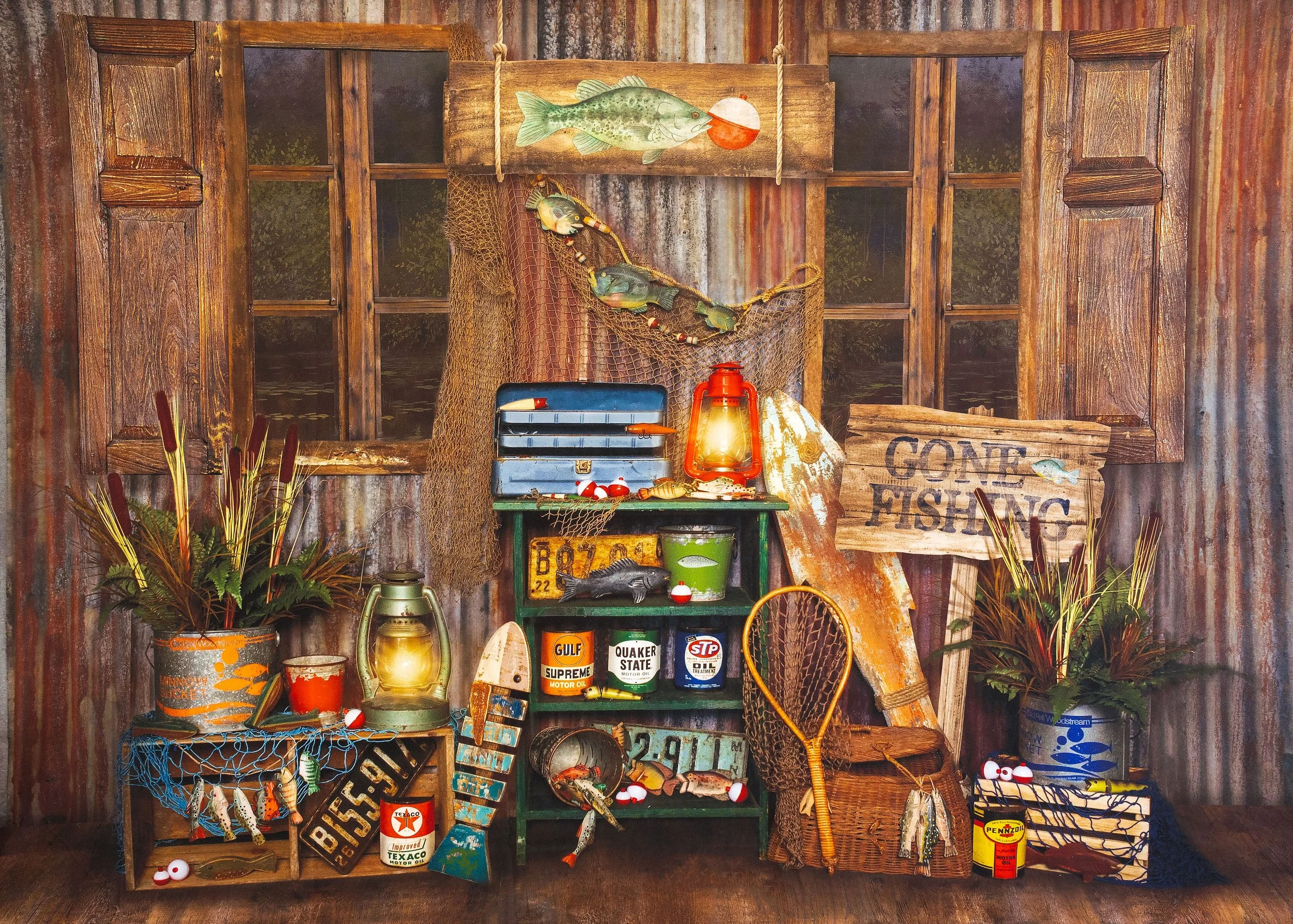 Fishing Camp 6ft x 8ft