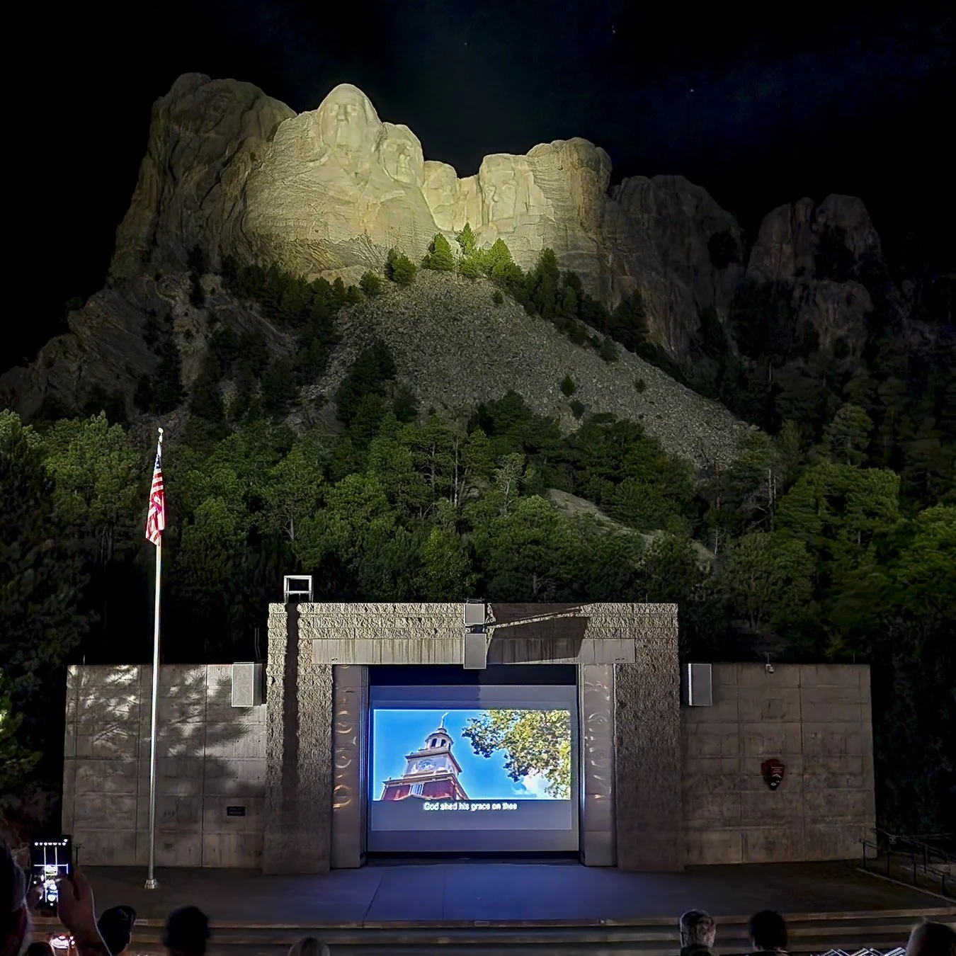 Mount Rushmore Evening Illumination
