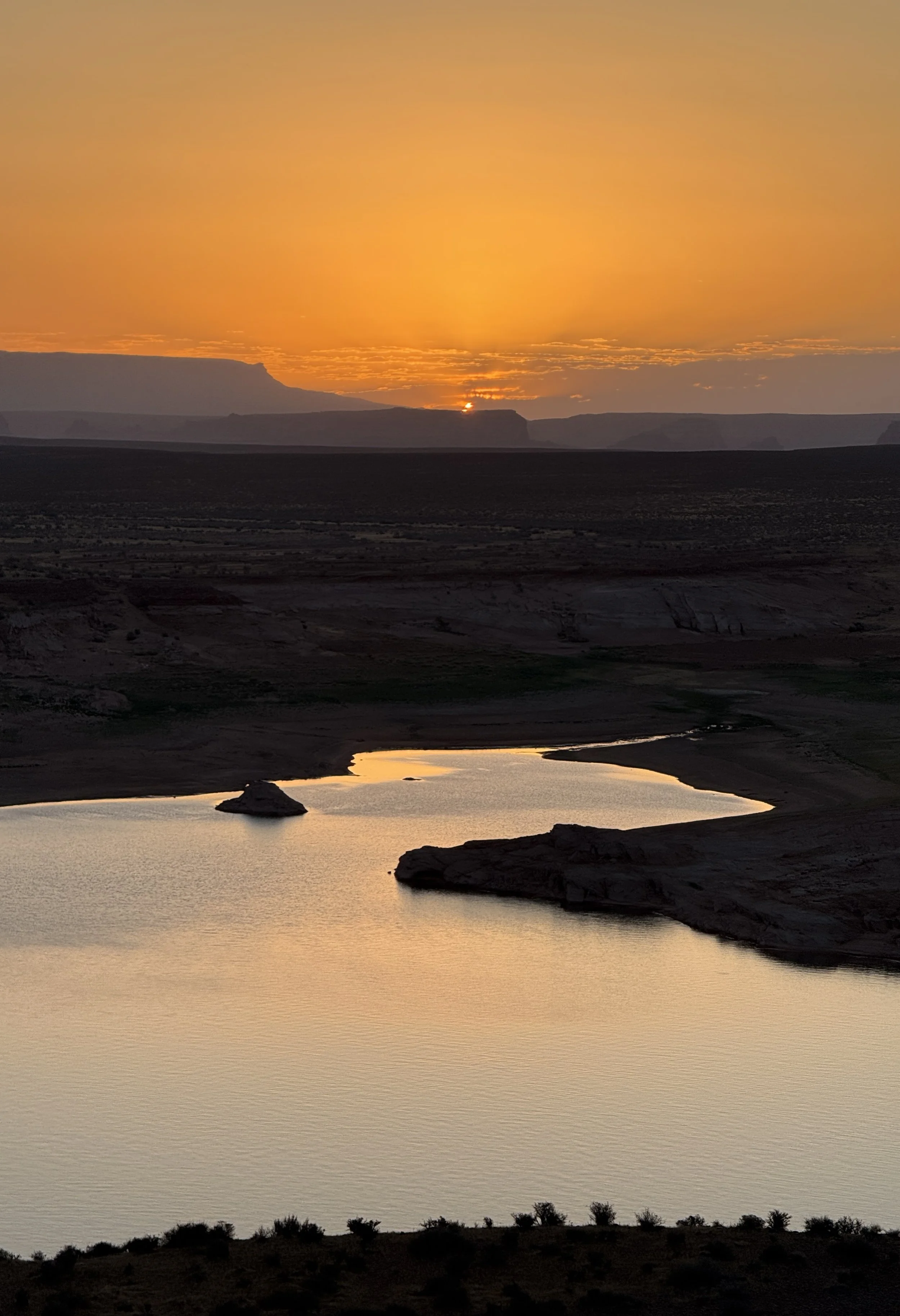 A Bend of Sunset Light
