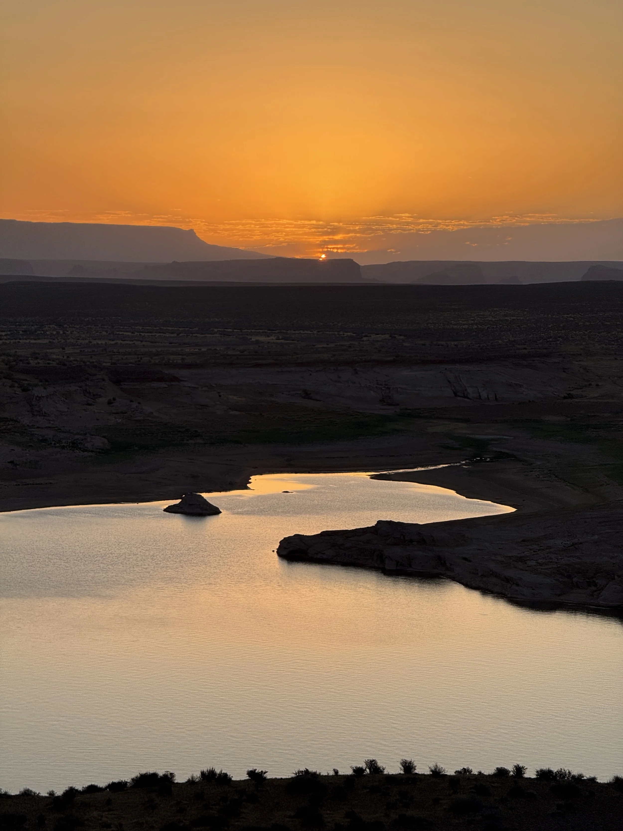 A Bend of Sunset Light
