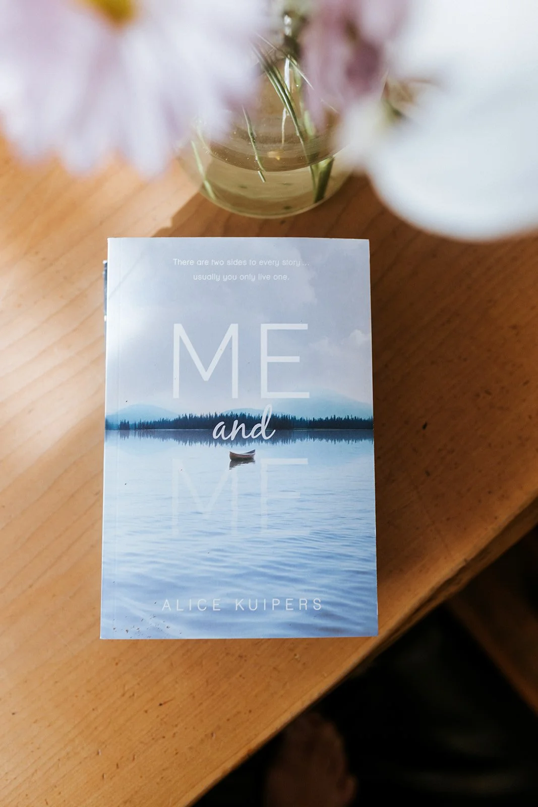 Alice Kuipers author Me and Me book on table