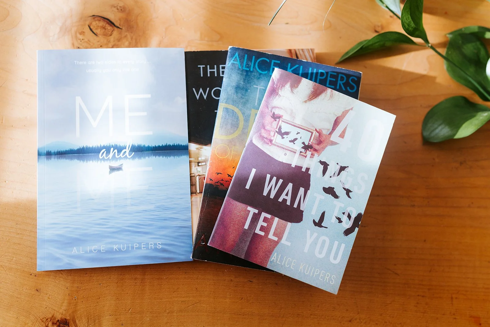 Alice Kuipers author books on table