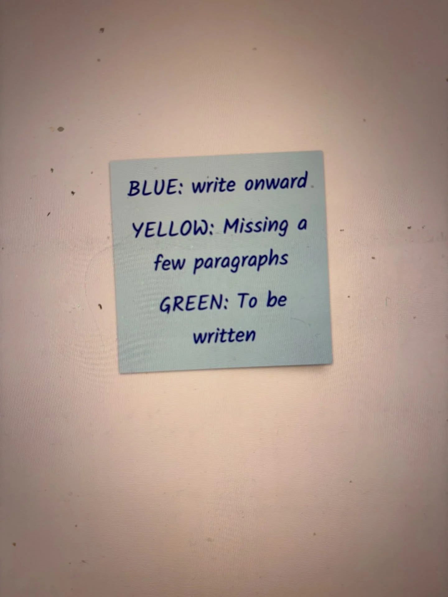 This little note is at the top of my new draft. I thought I&rsquo;d share it because sometimes it seems like books are written in order, the words spilling in a beautiful chronology.

That doesn&rsquo;t really work for me&mdash;I&rsquo;m like a magpi