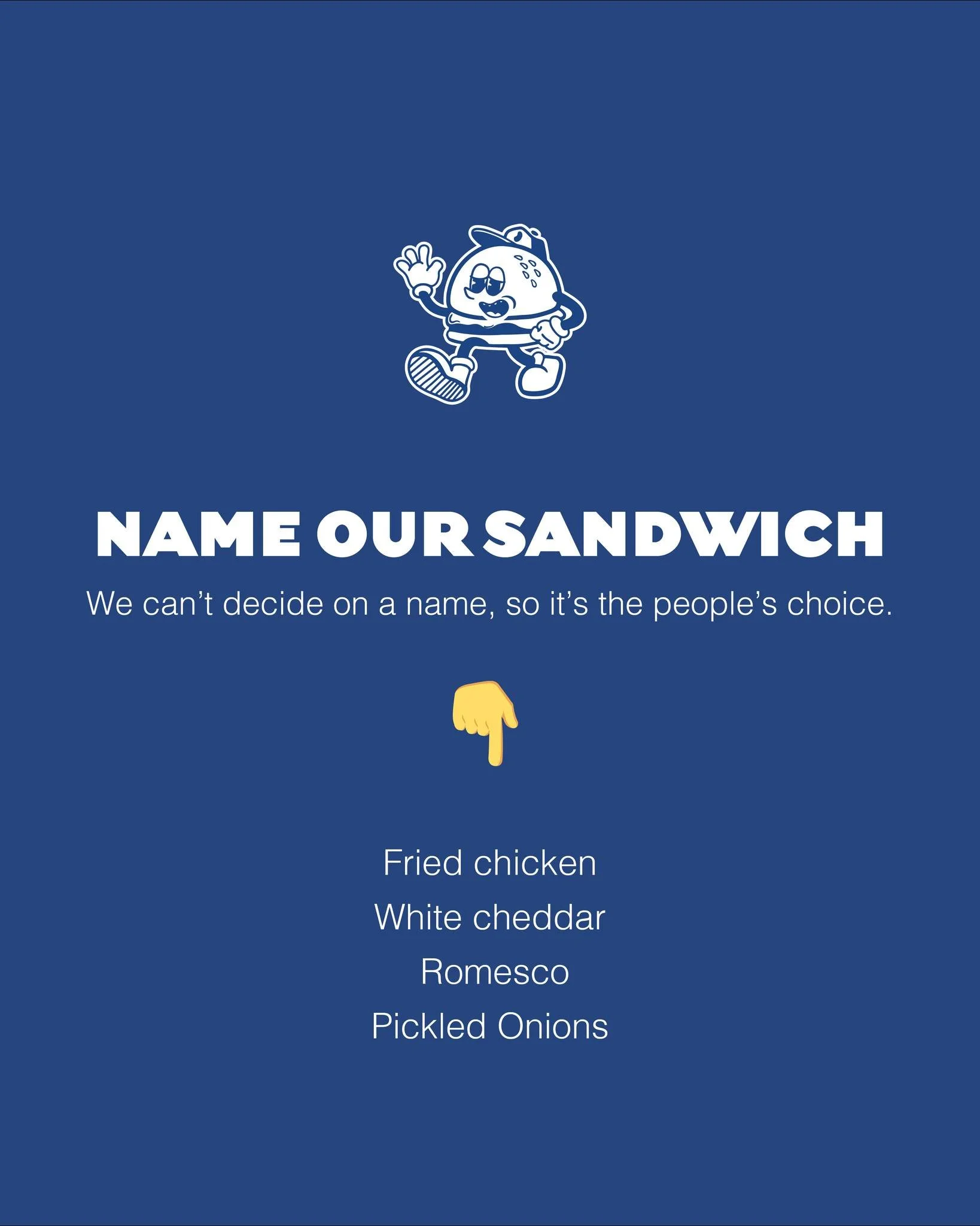 We made a new fried chicken sandwich&hellip; but we cannot for the life of us agree on a name 😅
You tell us....what should we call it?👇
Drop your best ideas below + vote in our Stories.