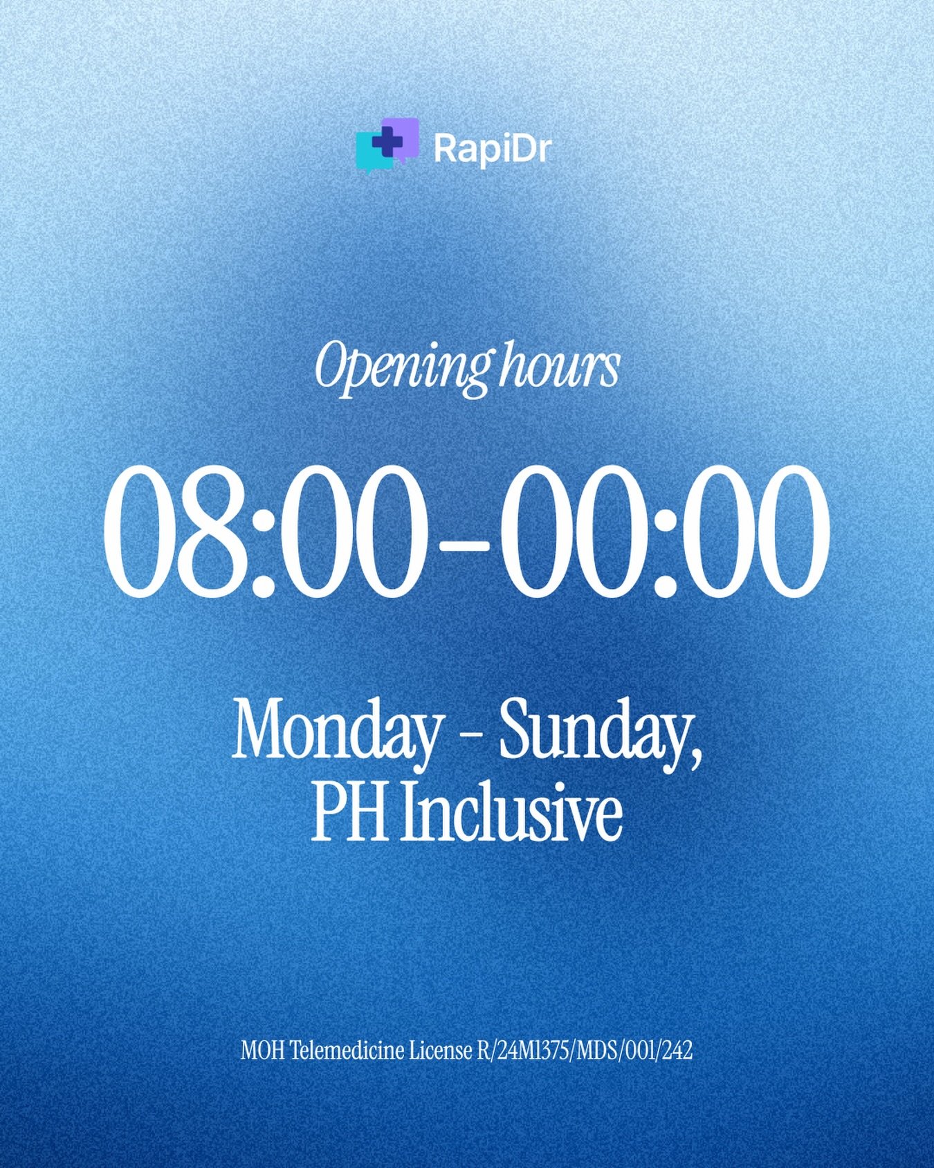Our opening hours! 

#medical #medicine #telehealth #telemedicine #health