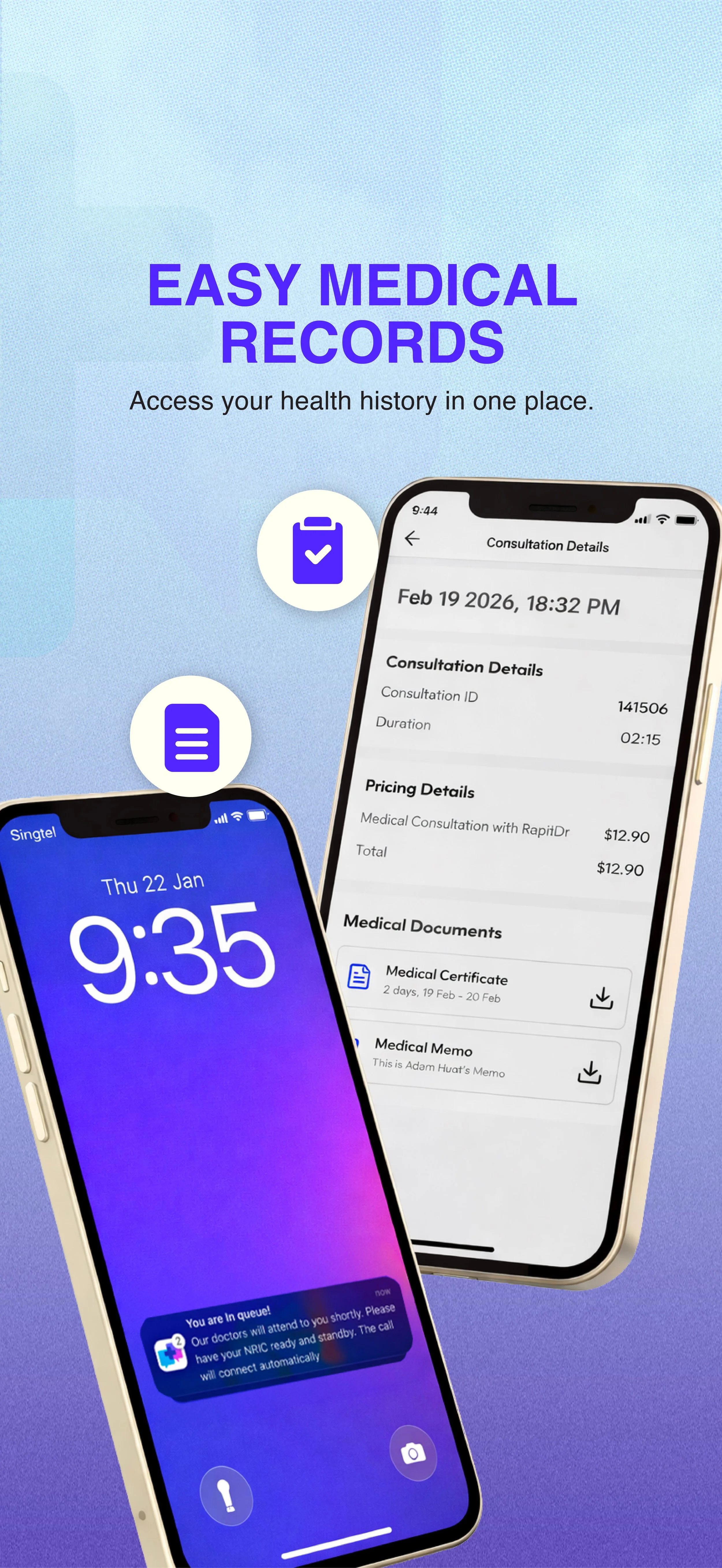 All your RapiDr records, 1 location