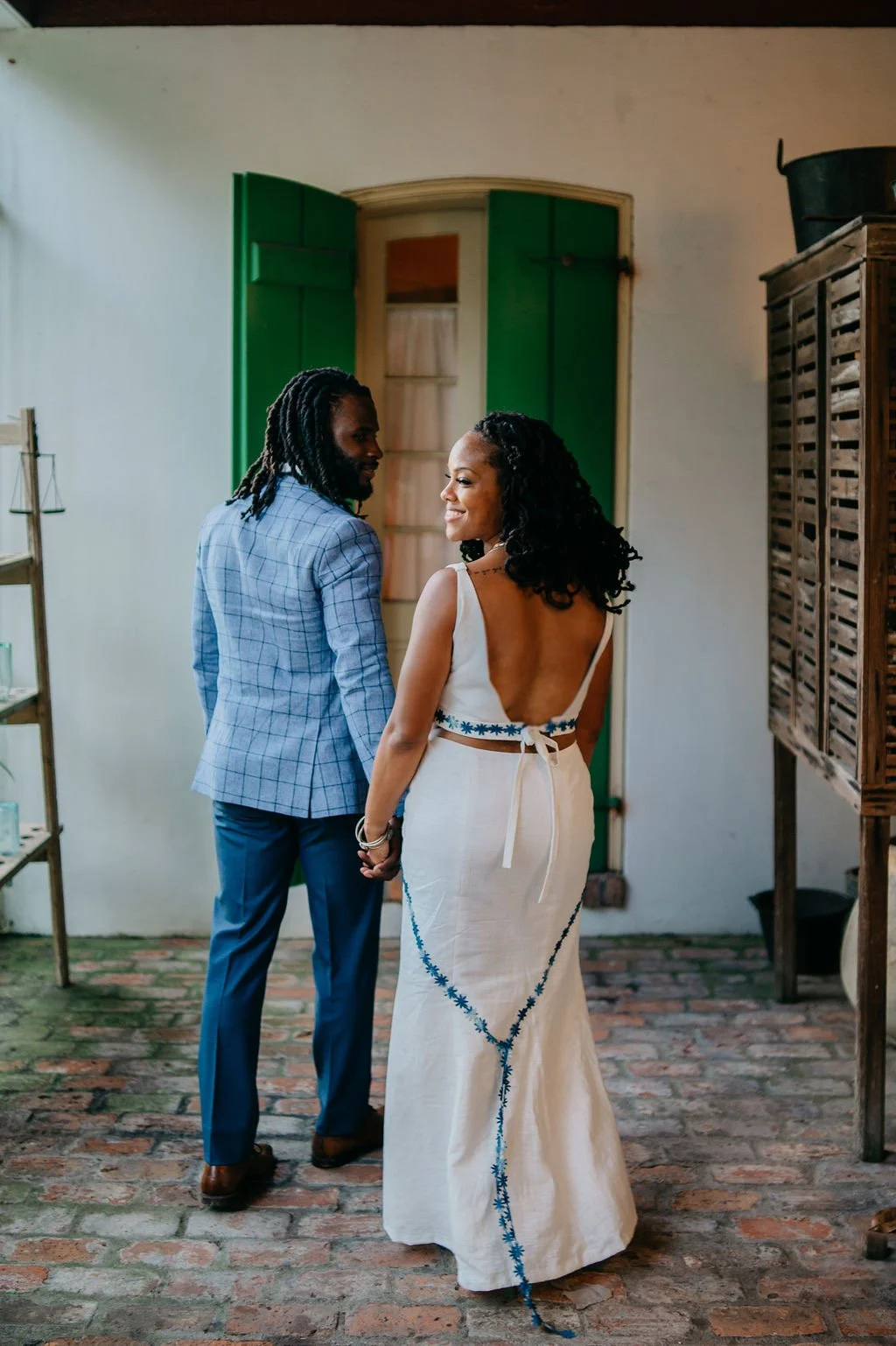 Wedding portraits at Pitot House in New Orleans, LA