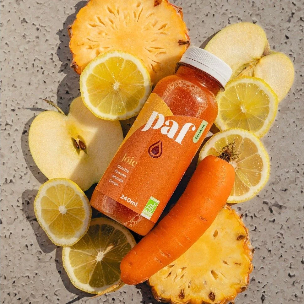 We rebranded Le Jus Paf's product range across juices, shots, and lemonades. The brief was to elevate the brand to feel fresh and premium in the wellness space.⁠
⁠
We went with transparent labels so the juice colour could show through. It let us use 