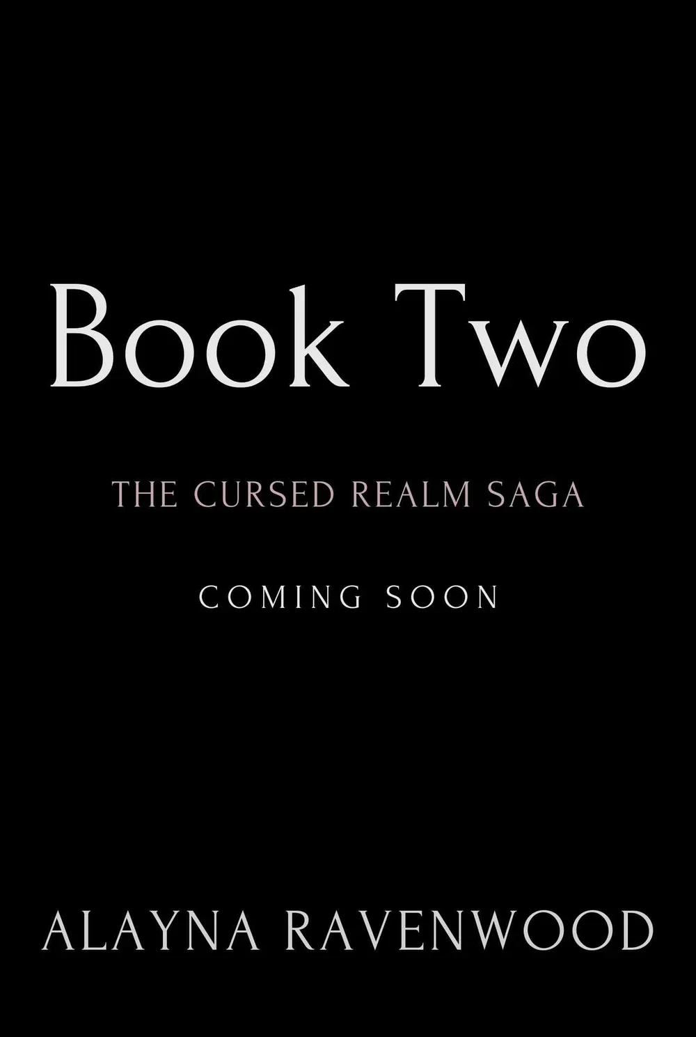 Book Two of The Cursed Realm Saga EBOOK PREORDER