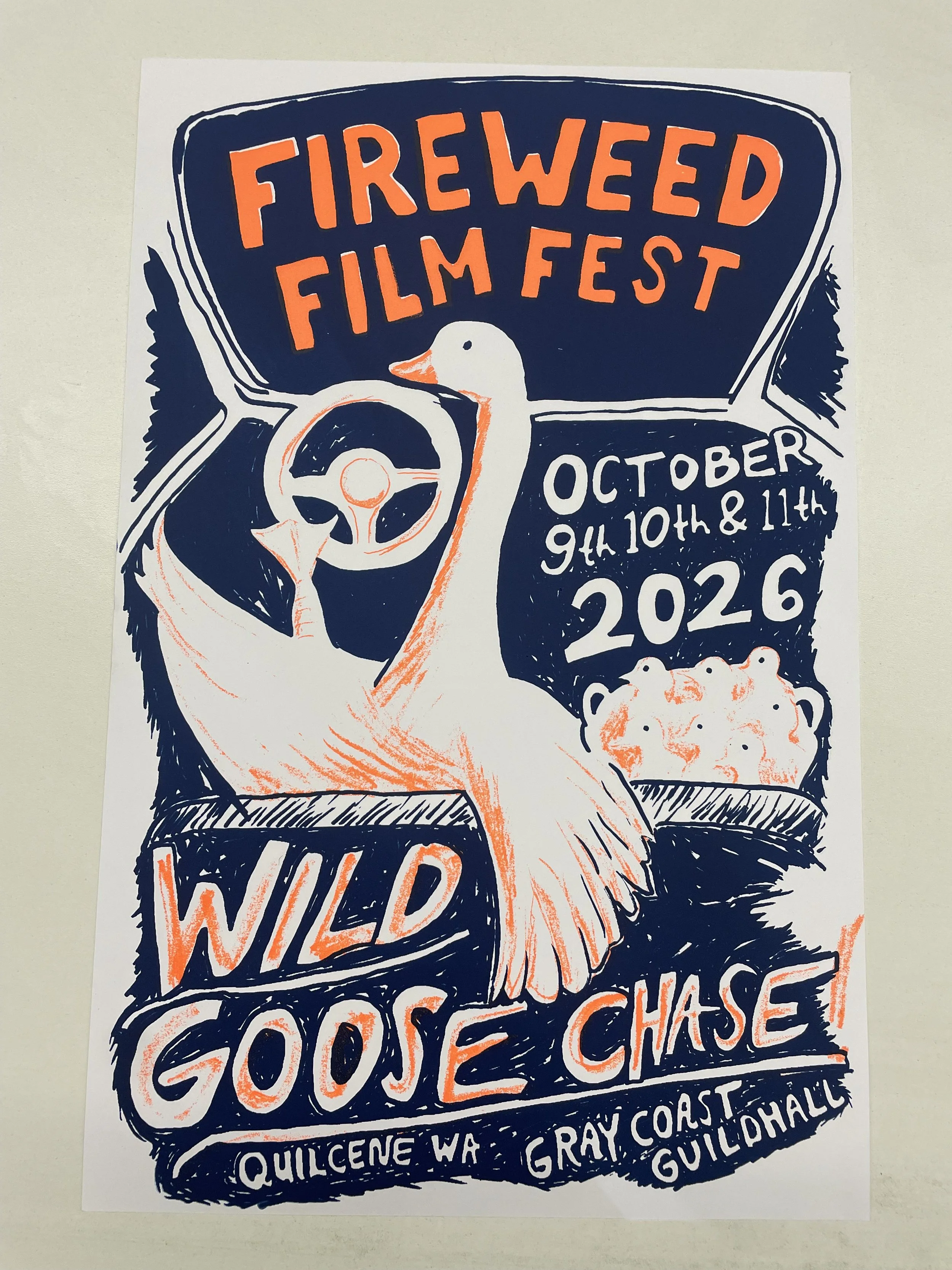 Two Color Screen Printed Posters - June 2026