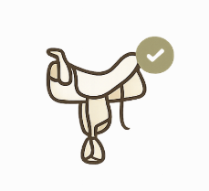 illustration of a saddle