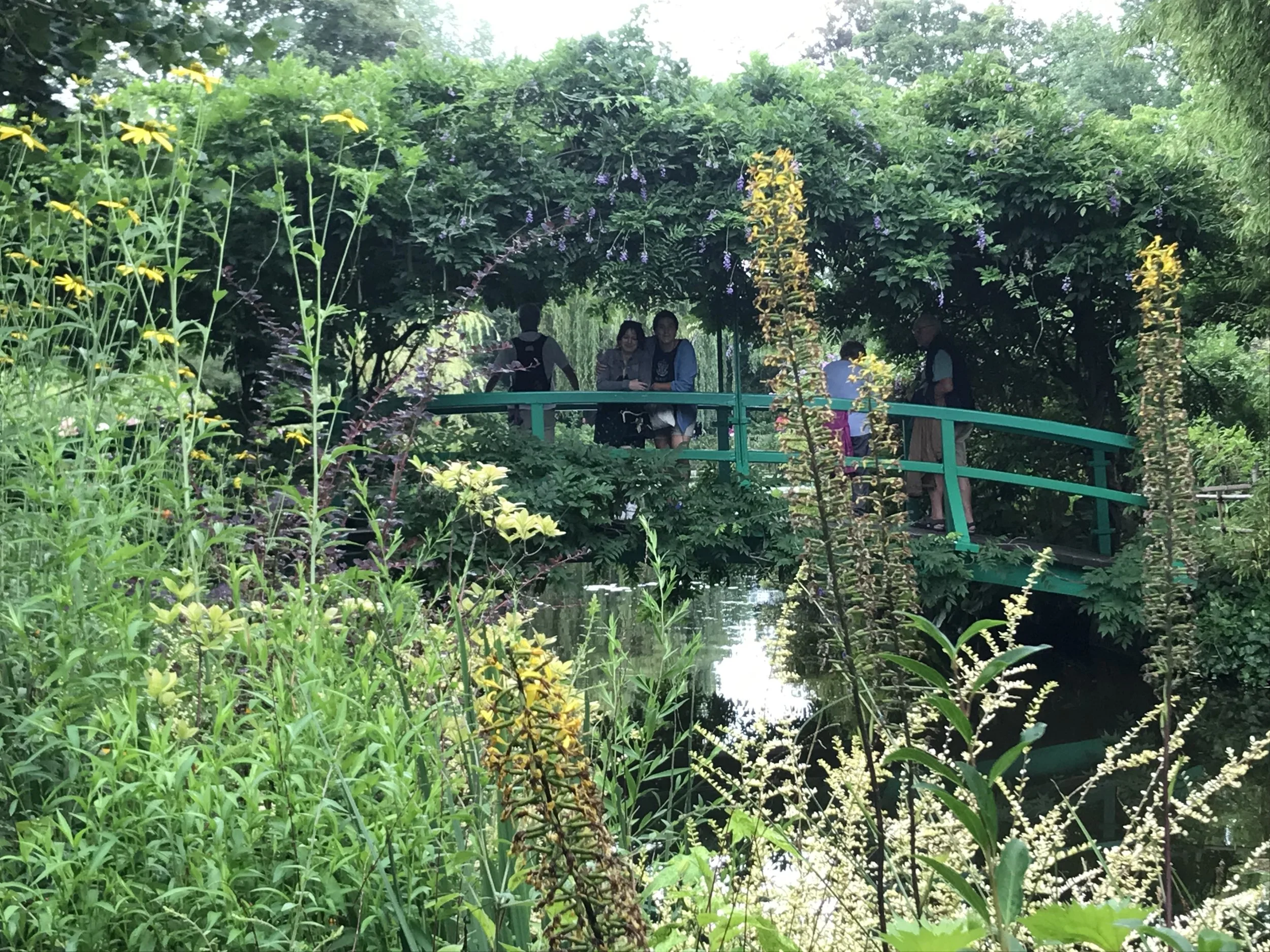 Illustration of a bridge in Giverny, France