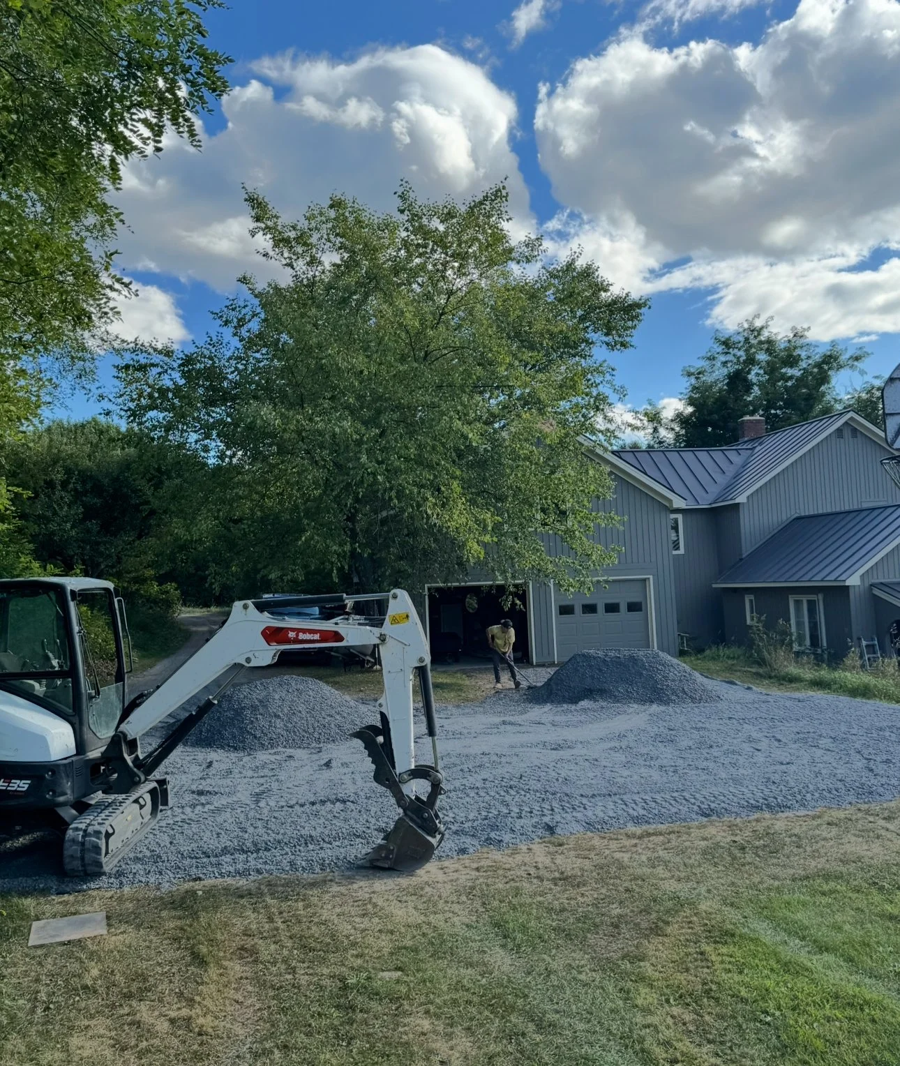 Installing Gravel for Driveway