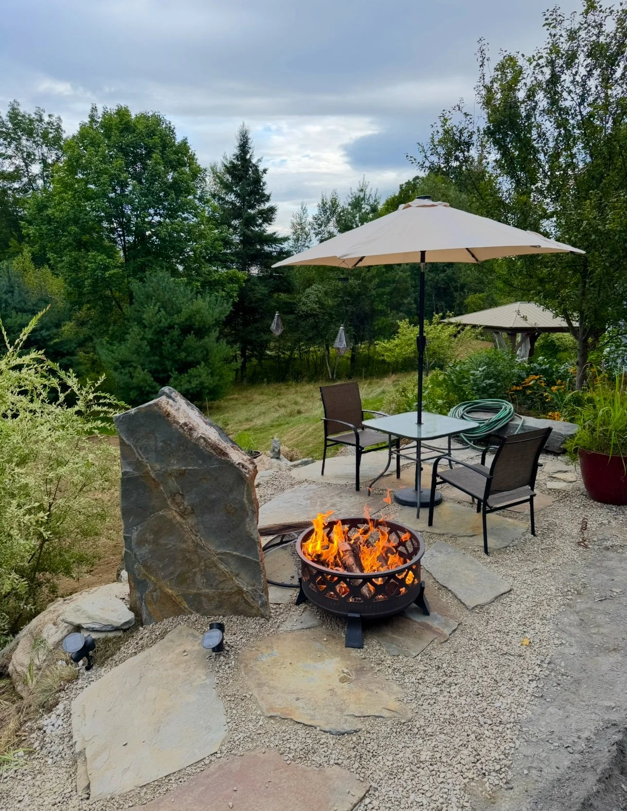 Slate Standing Stone Installed for Client