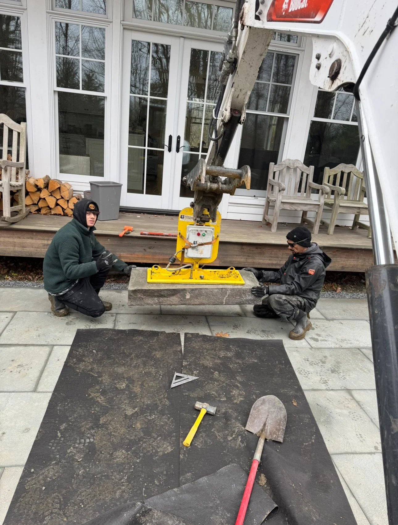 Installing the Blue Stone Steps