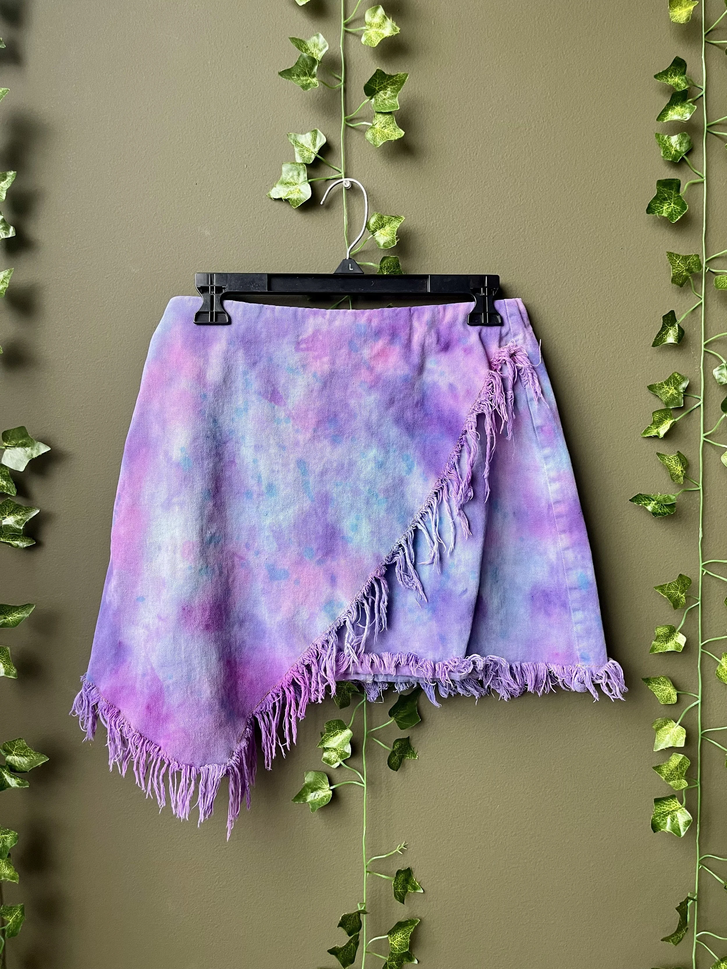 Pink, Blue, Purple Hand Dyed Skirt