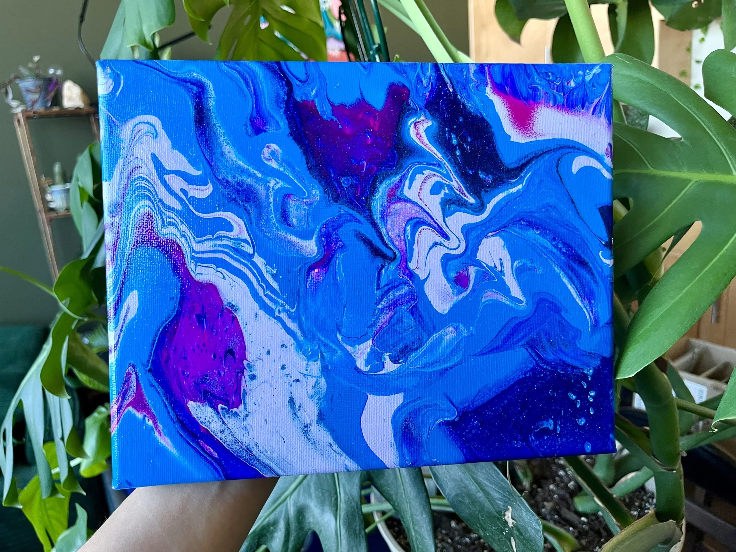 "Another Planet" Acrylic Pour
