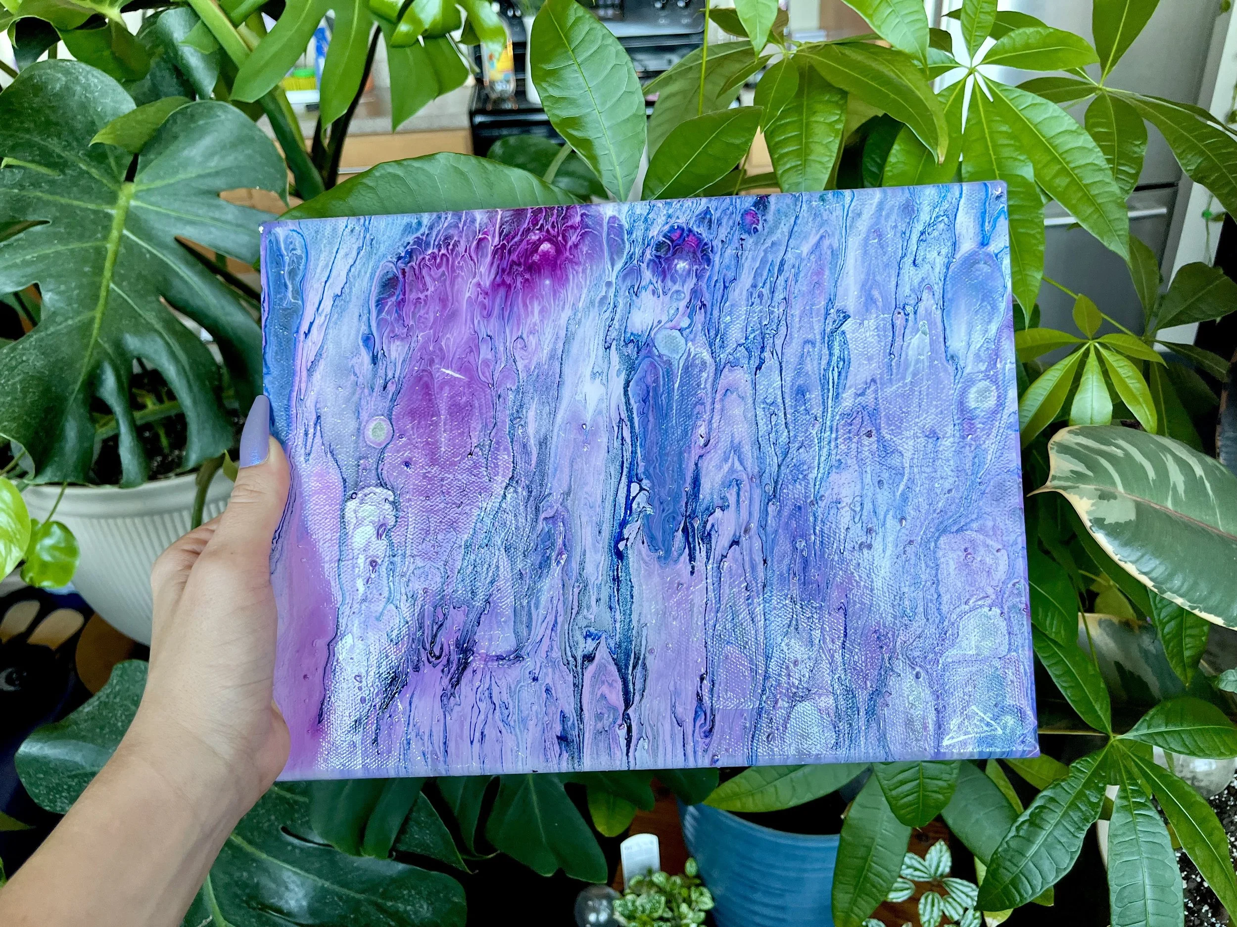 "Celestial Galaxy" Acrylic Pour