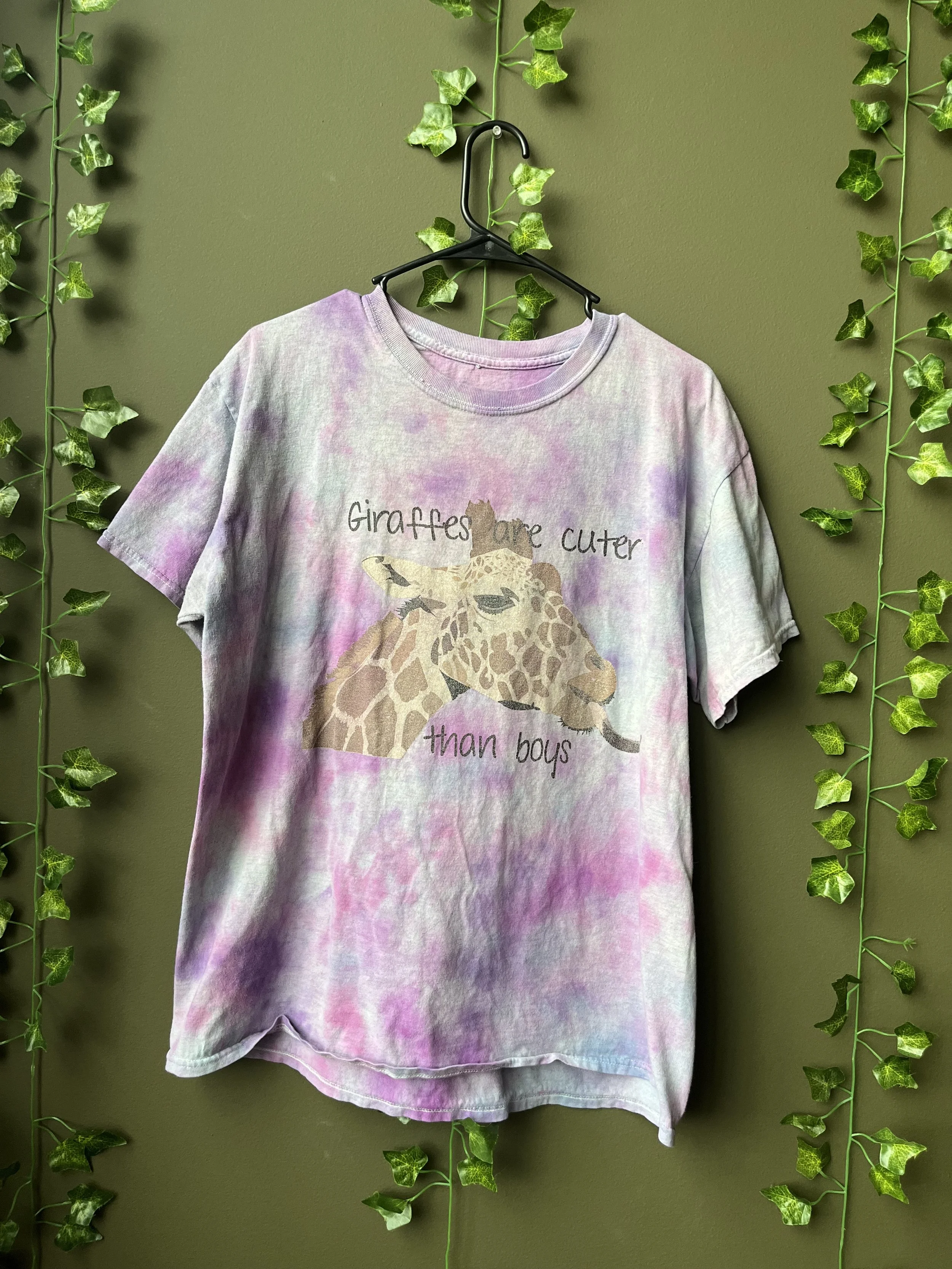 "Giraffes Do It Better" Tie-Dye Shirt