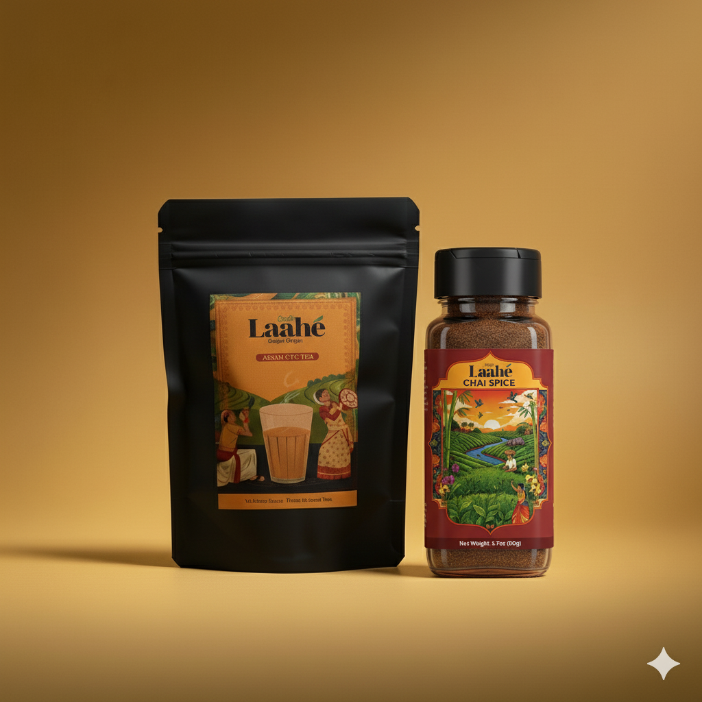 Grade A Single-Origin Assam Black Tea and Chai Spice Blend Combo