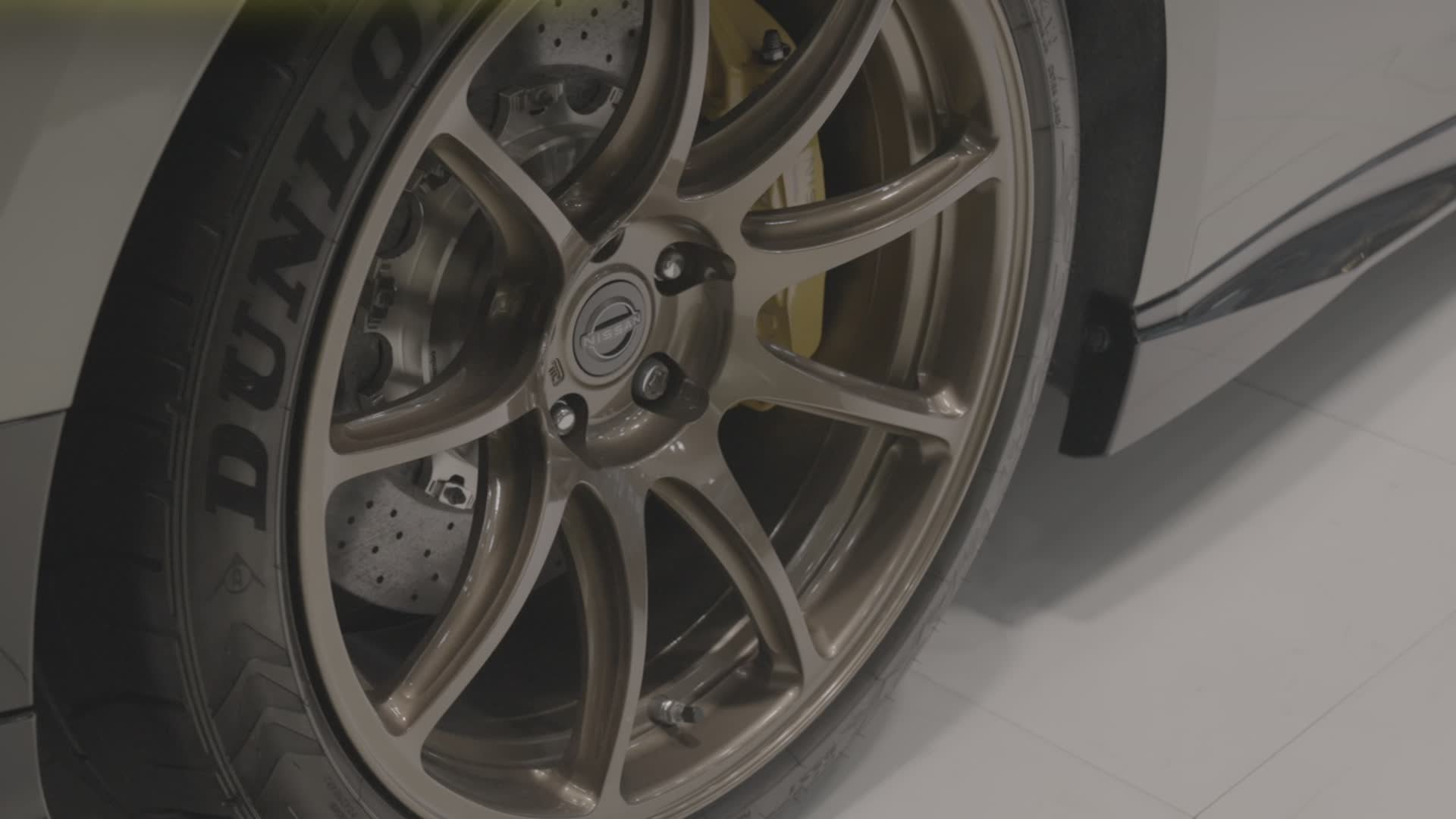Close-up of a car wheel, ungraded straight out of camera