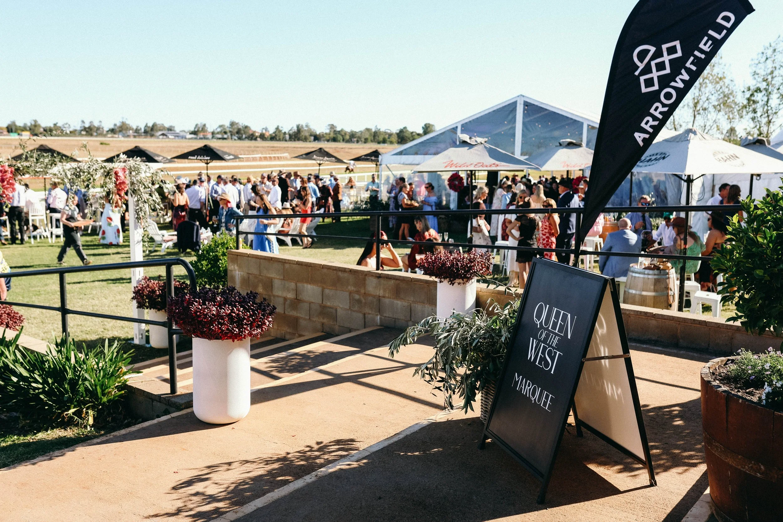 Queen of the West Marquee at Dubbo Turf Club