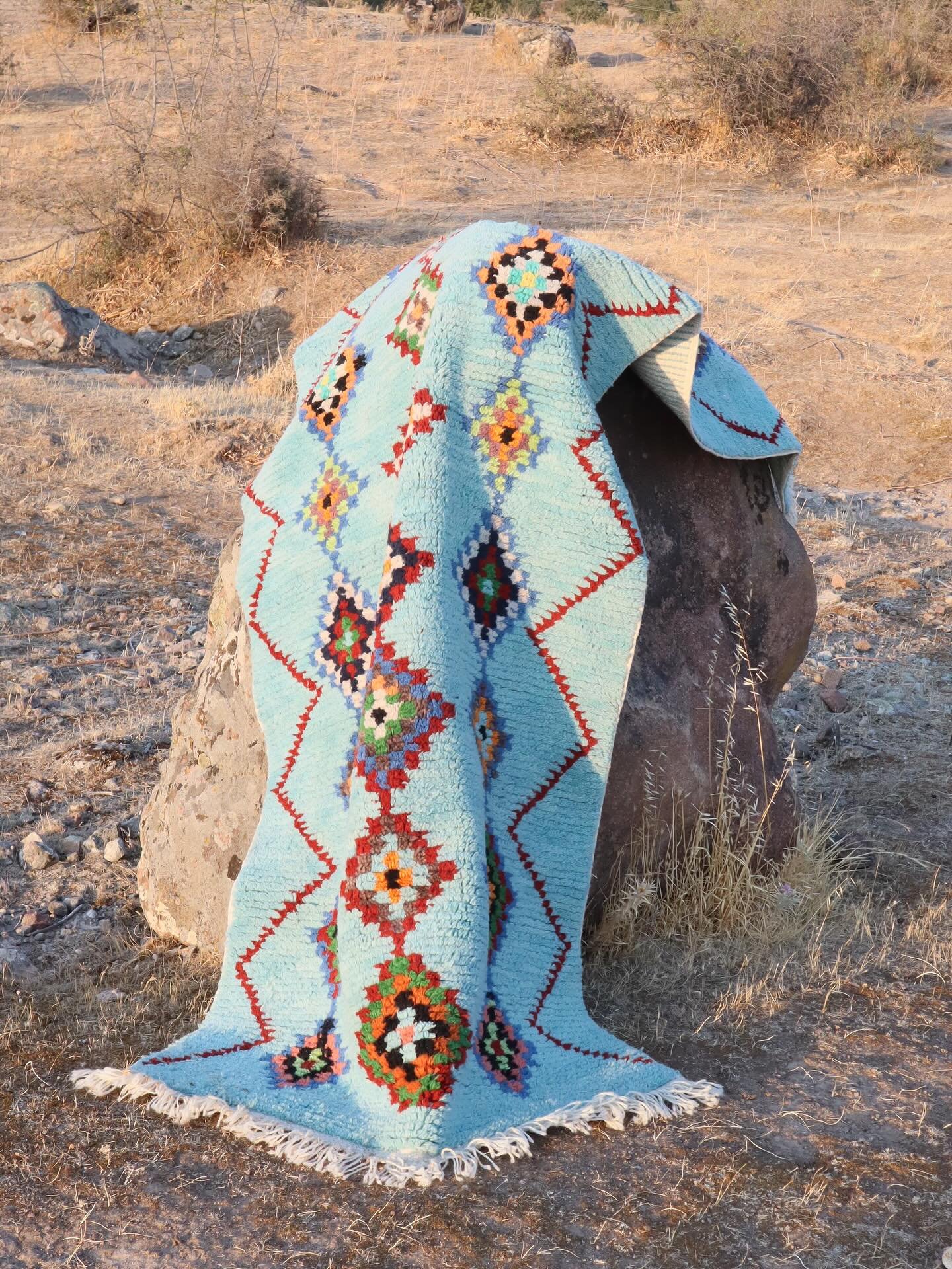 ✨ Amulet Runner Rug ✨
Protection, healing, and guidance&hellip; Each knot holds a prayer, each motif hides an intention. 

Our handwoven rugs carry the wisdom of the past into the future. A rug doesn&rsquo;t only cover the floor&mdash;it protects the