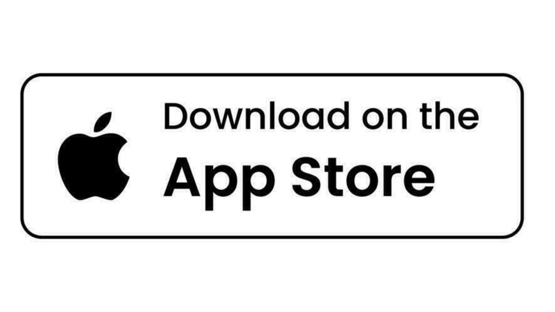 Download button for the Apple App Store with Apple logo and text
