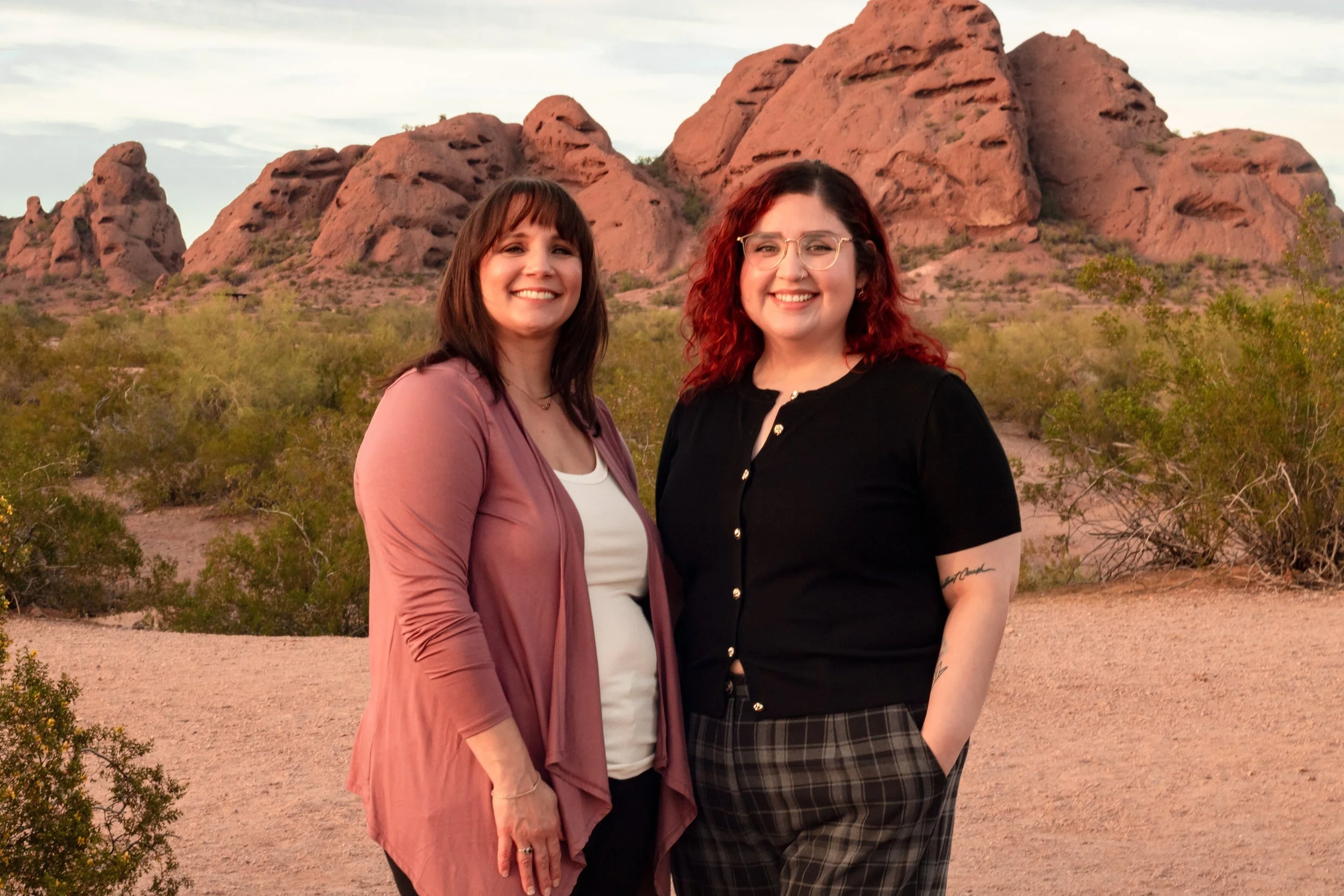 Margaret Masi, therapist and owner of Willow and Root Counseling, and Karla Garcia Torres, Latina Bilingual therapist at Willow and Root Counseling