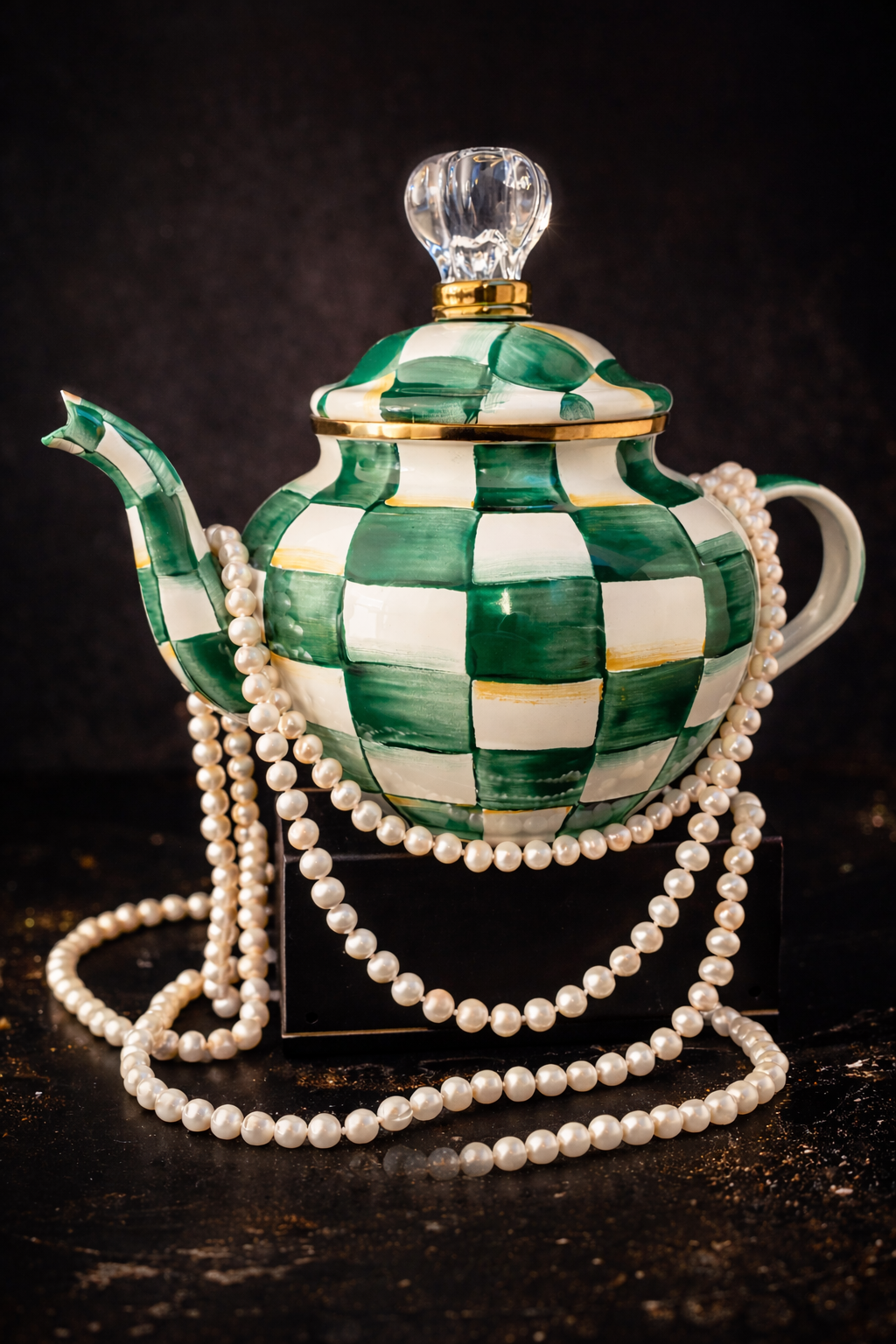 MacKenzie - Childs 4 Cup Tea/Coffee Teapot