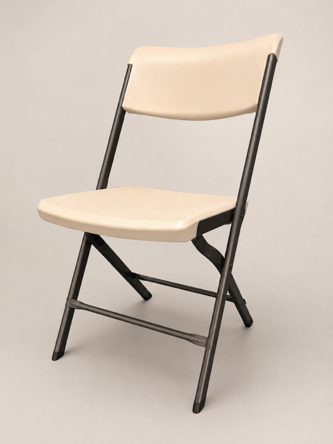 White, Folding Chair
