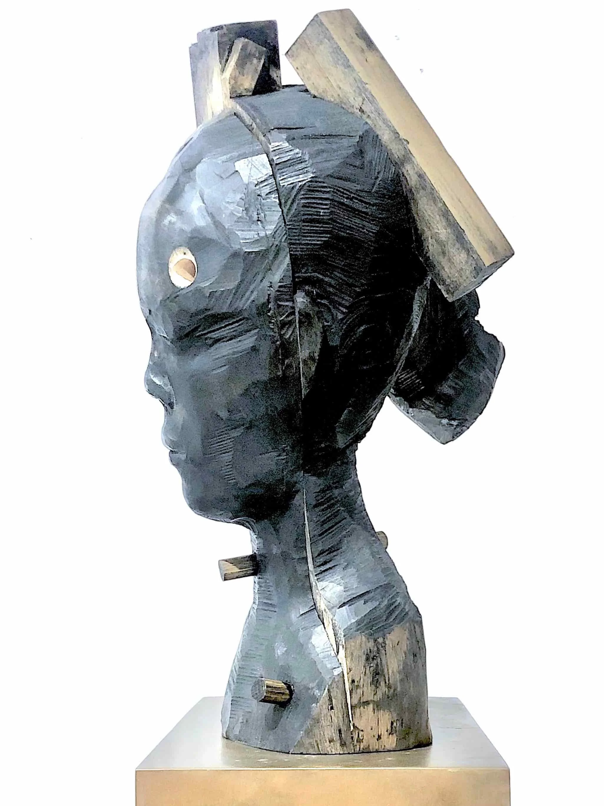 'JAPANESE', painted woodcarving, Melbourne 2023.