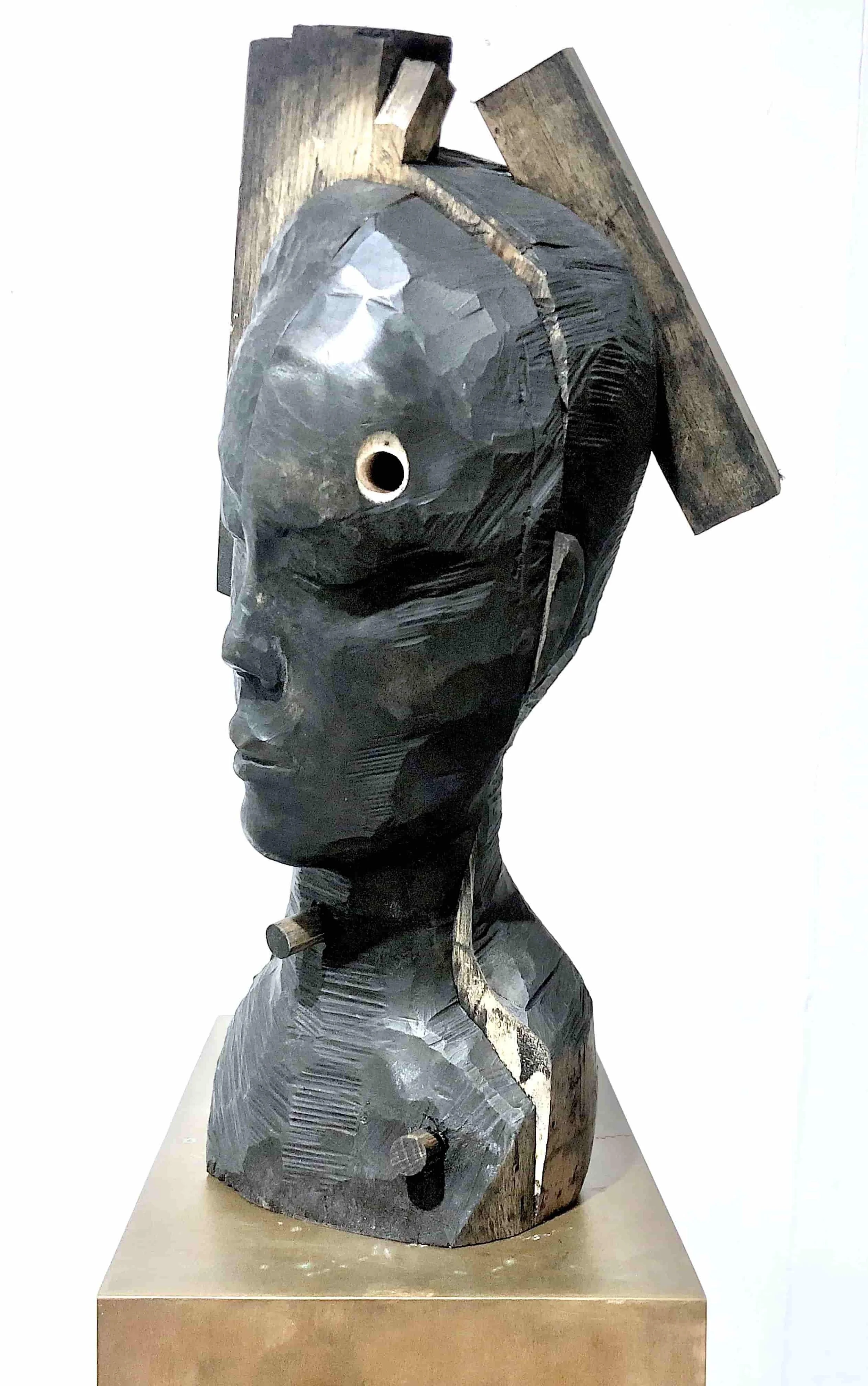 'JAPANESE', painted woodcarving, Melbourne 2023.