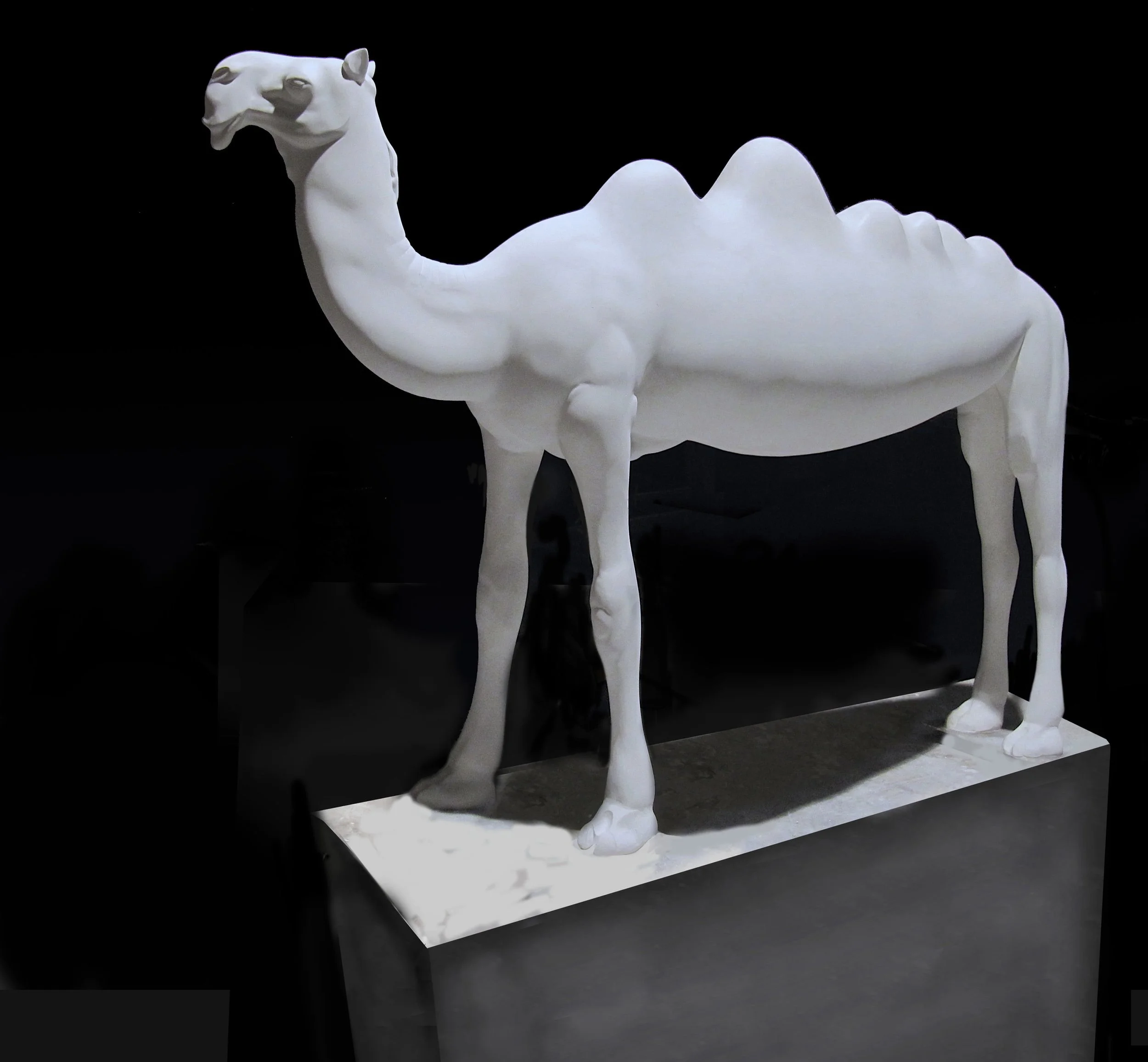 'CAMEL LIMO 2', plaster, (700 mm H), Liwa UAE 2015.