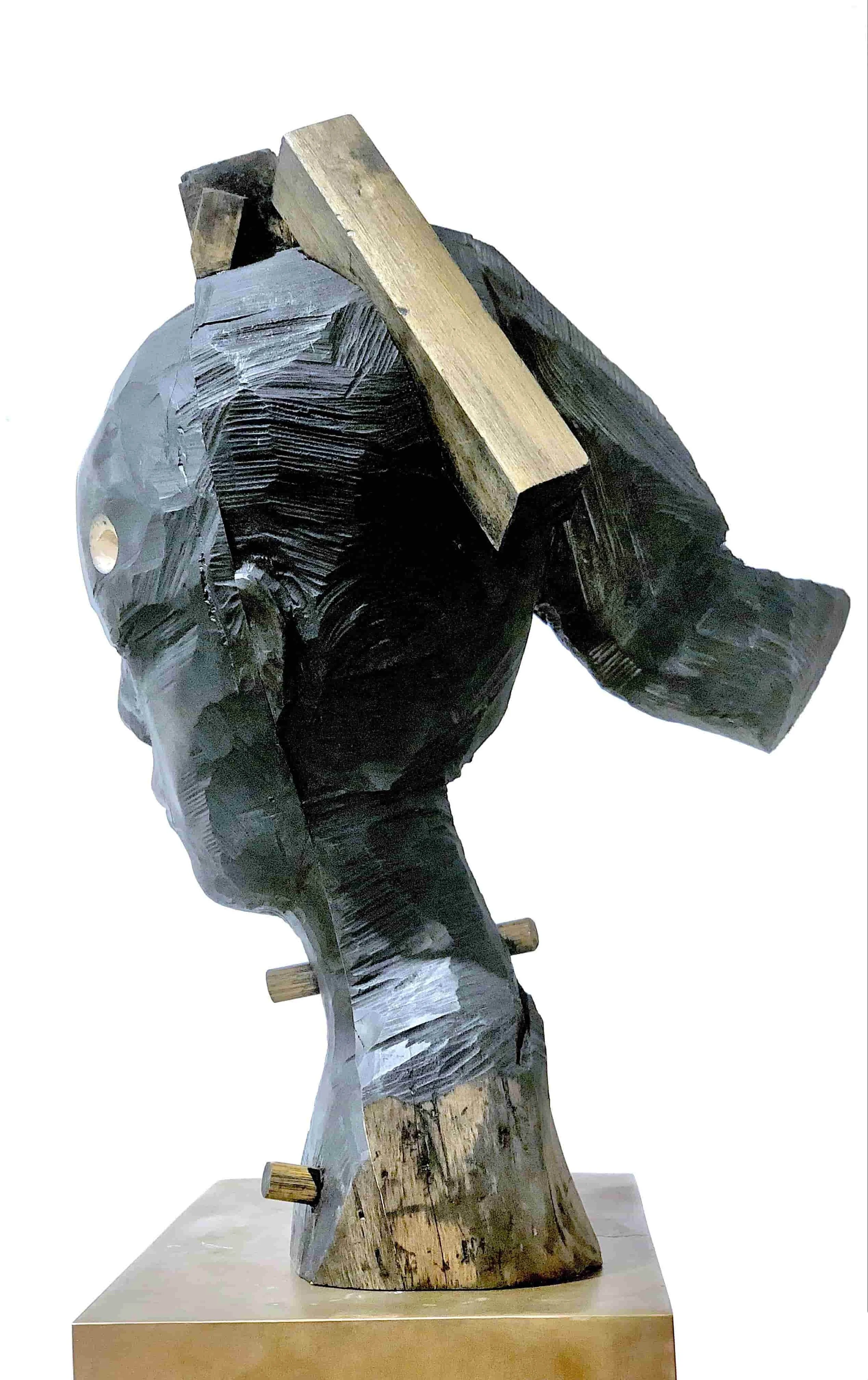 'JAPANESE', painted woodcarving, Melbourne 2023.