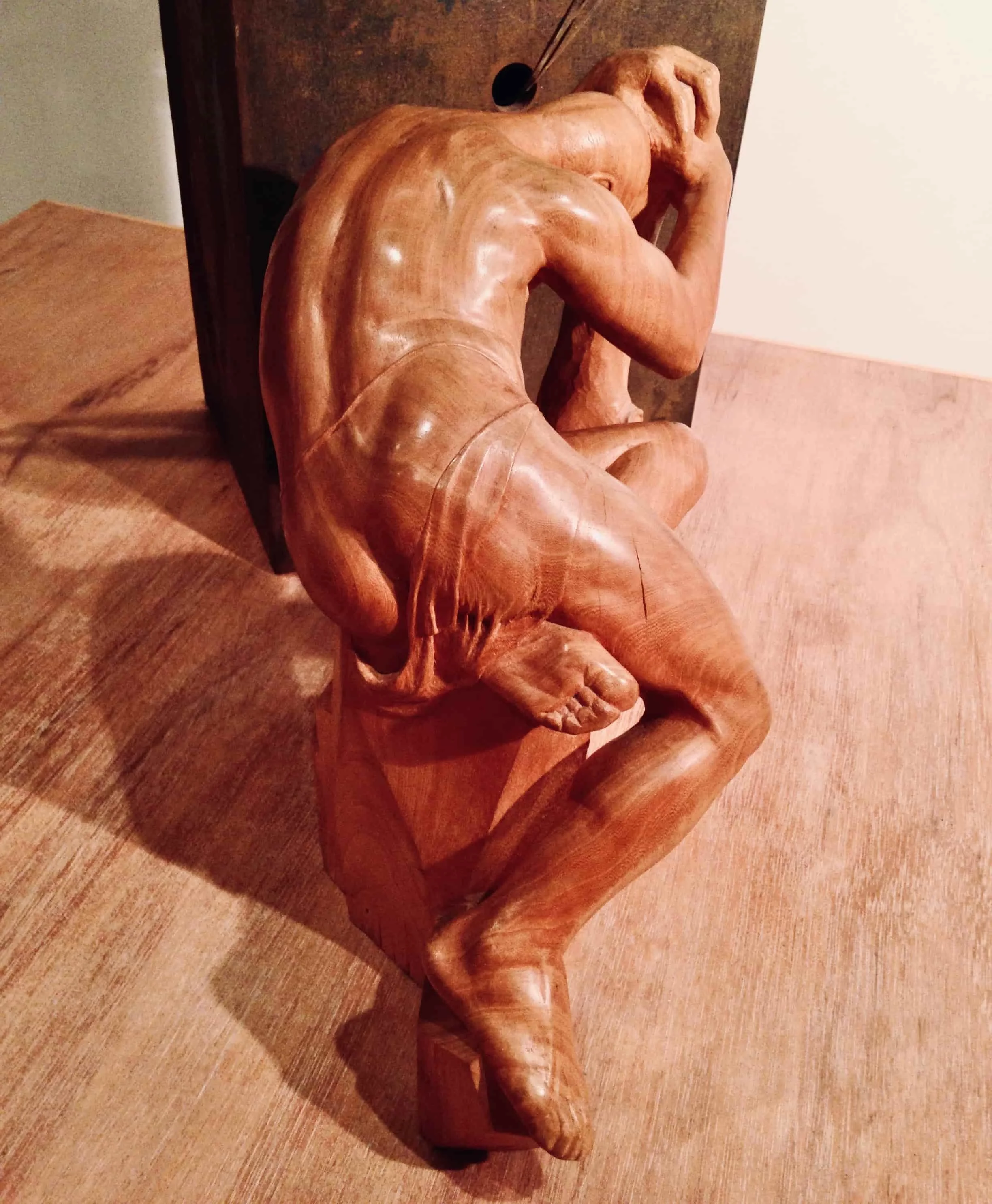 'SURVIVER 1', woodcarving, London 1987-1990.