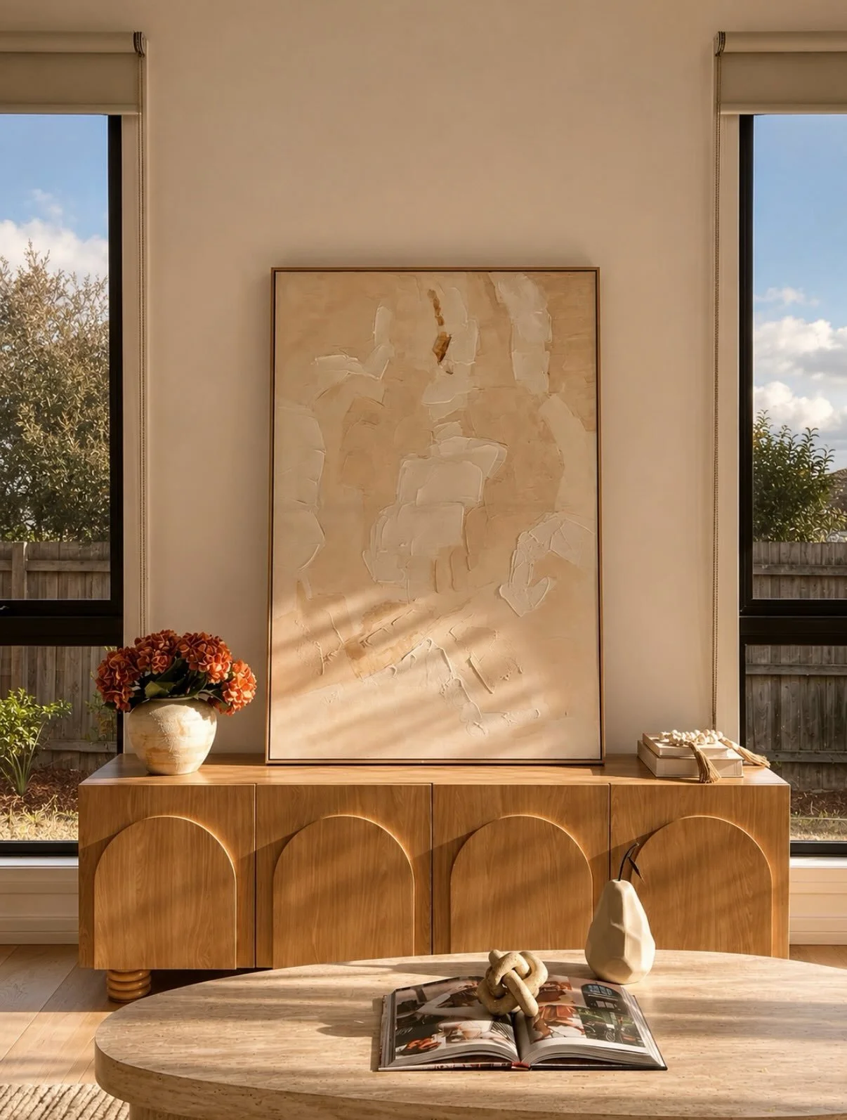 Feeling grateful for a kinder Melbourne winter this year ☀️ Warm light, warm tones, and thoughtfully staged homes that feel as inviting as they look.

Styled by @novahomestaging 

#melbourne #propertystyling #homestaging #interiorstyling #melbournere