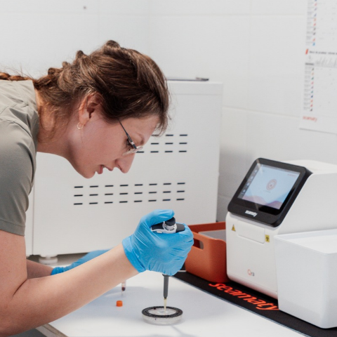 veterinaria de animales exóticos en asturias  haciendo pruebas de sangre
