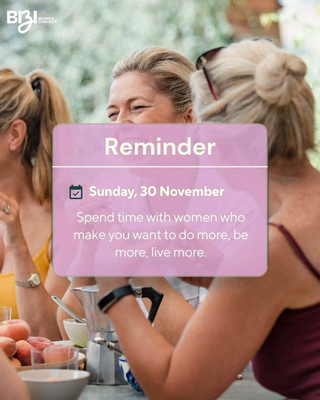 This week&rsquo;s reset is simple:

✨ Spend time with women who make you want to do more, be more, live more. 

Because the right room does half the work for you.
The energy hits different when you&rsquo;re surrounded by women who are cheering, creat