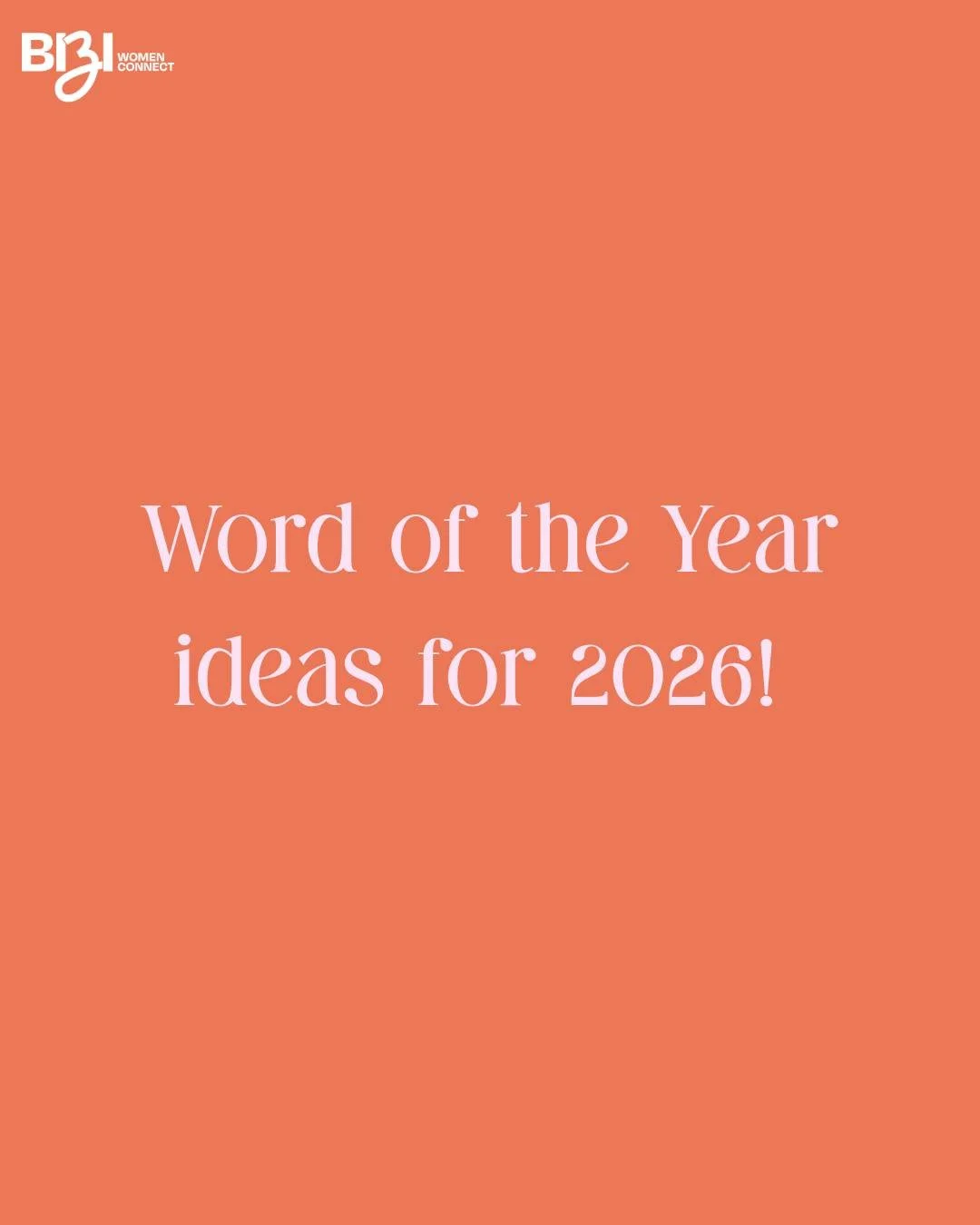 Word of the Year ideas for 2026 ✨

A new year doesn&rsquo;t need a whole new personality, a 47-step plan, or a colour-coded spreadsheet (unless that genuinely brings you joy). Sometimes it just needs a word - a direction, a reminder, a gentle nudge b