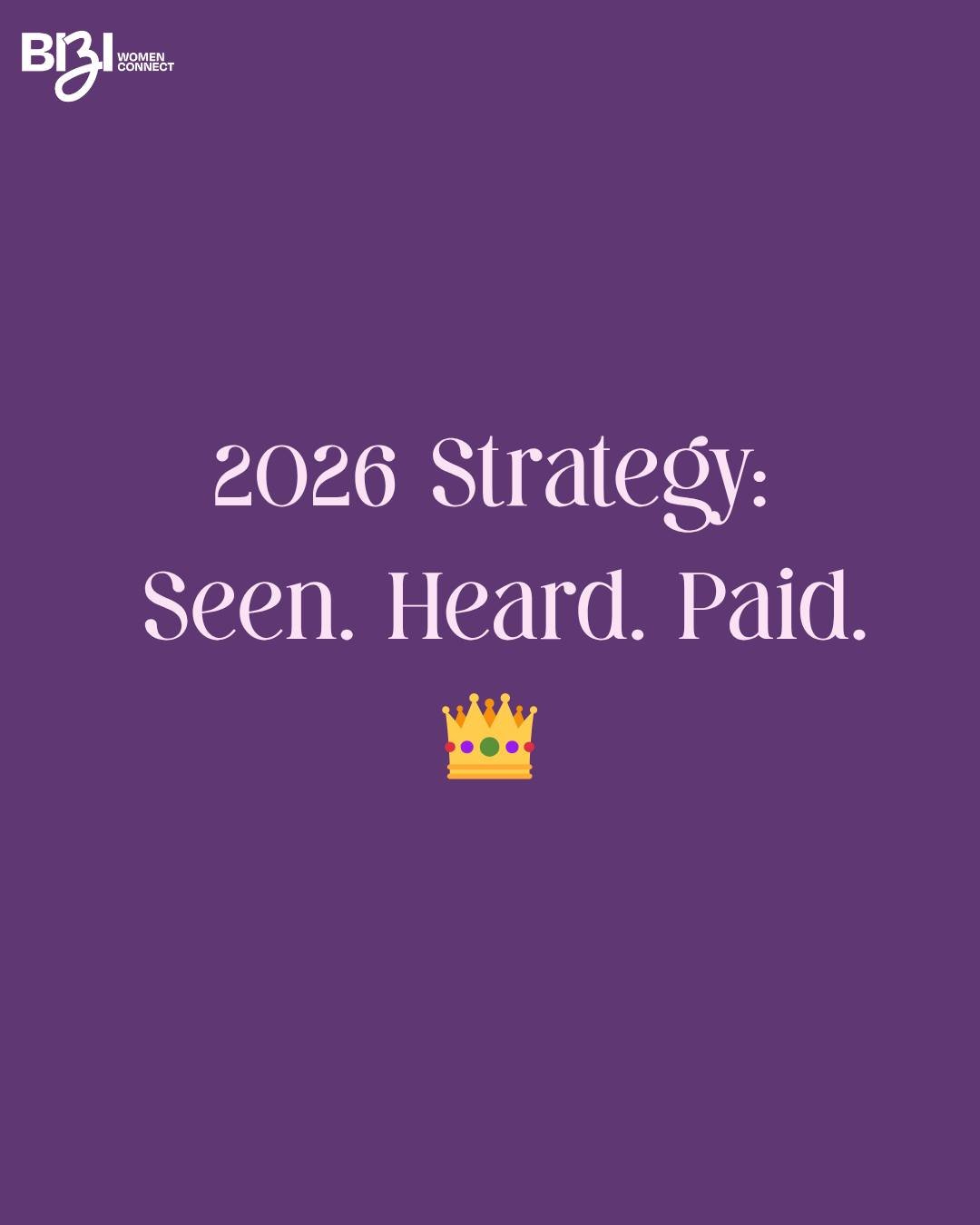 Visibility in 2026 means one thing: No more &ldquo;Sorry, just quickly&hellip;&rdquo; energy.

We&rsquo;re taking up legitimate, well-deserved, fully claimed SPACE.
Strategic space.
Paid space.
&ldquo;My work is valuable&rdquo; space. 

You weren&rsq