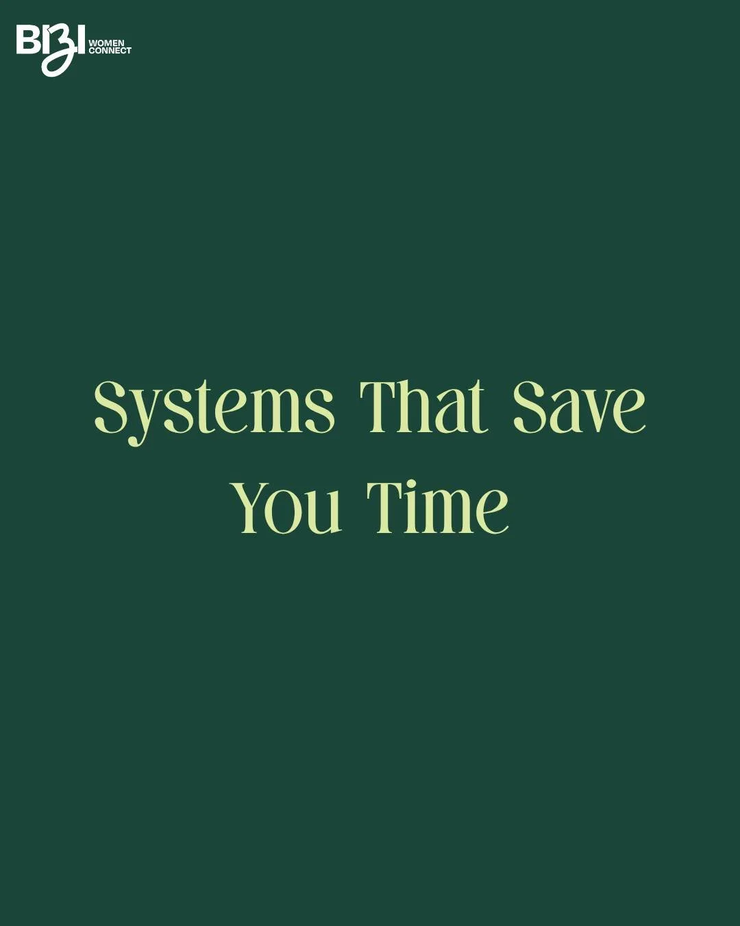 You don&rsquo;t need more time - you need better systems.

Start here:

&bull; Enquiry &rarr; Booking process (make it easy to say yes to you)
&bull; Content planning system (stop posting last minute)
&bull; Daily task system (know what actually matt