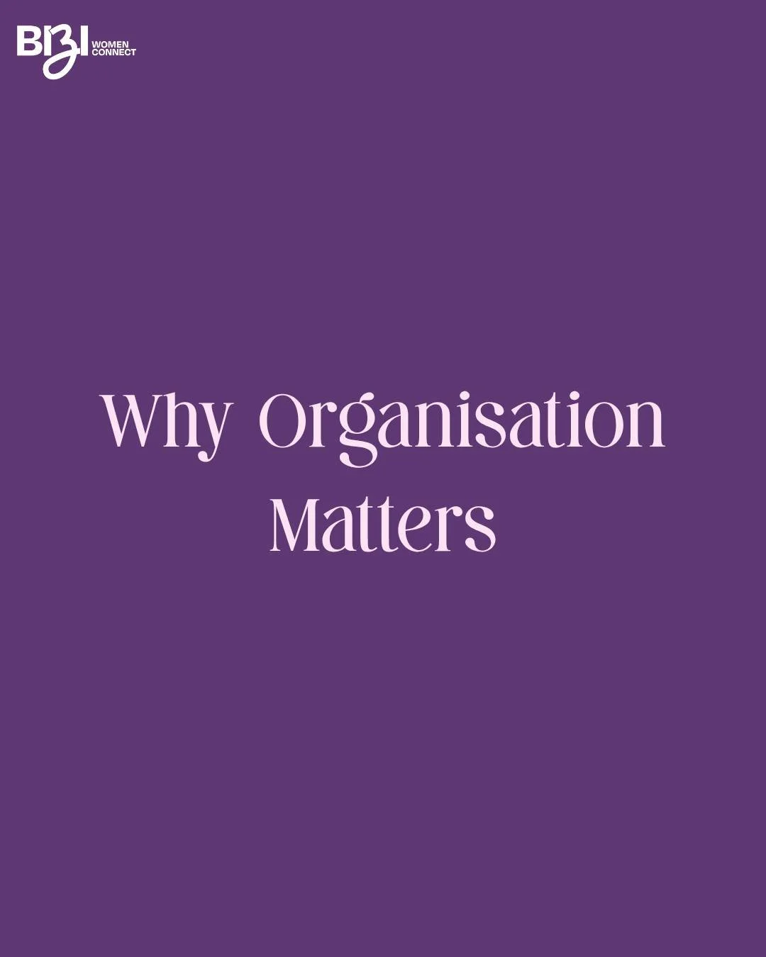 If you feel overwhelmed, it&rsquo;s not because you&rsquo;re doing it wrong.

It&rsquo;s usually because everything is sitting in your head.

Organisation turns:
Chaos &rarr; Clarity
Stress &rarr; Structure
Overthinking &rarr; Action

When you organi