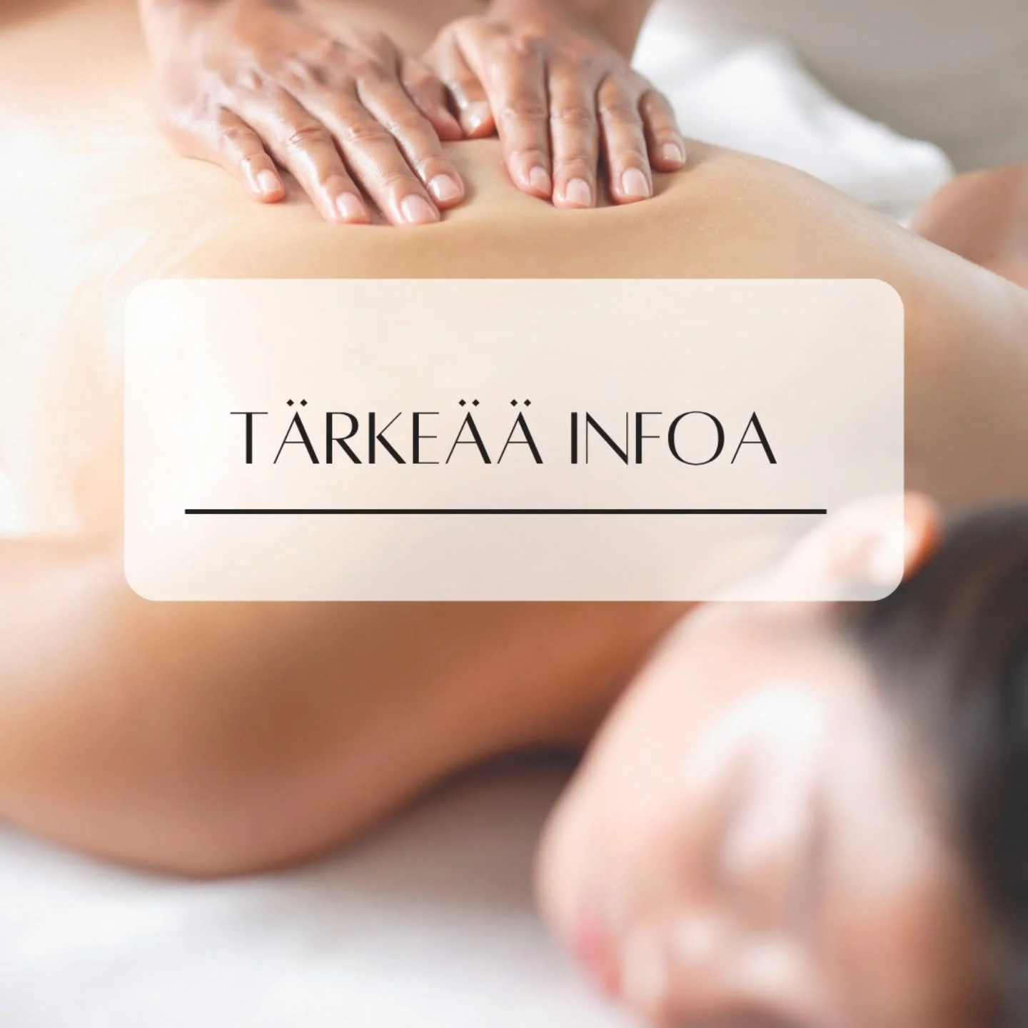 T&auml;rke&auml;&auml; infoa Viivin palveluista! 🫶🏼

Viivi aloittaa ty&ouml;skentelyn my&ouml;s Espoon lihashuoltamolla. Oman ammattitaidon kehitt&auml;minen on t&auml;rke&auml;&auml; ja saman alan ammattilaisten kanssa ty&ouml;skennelless&auml; p&