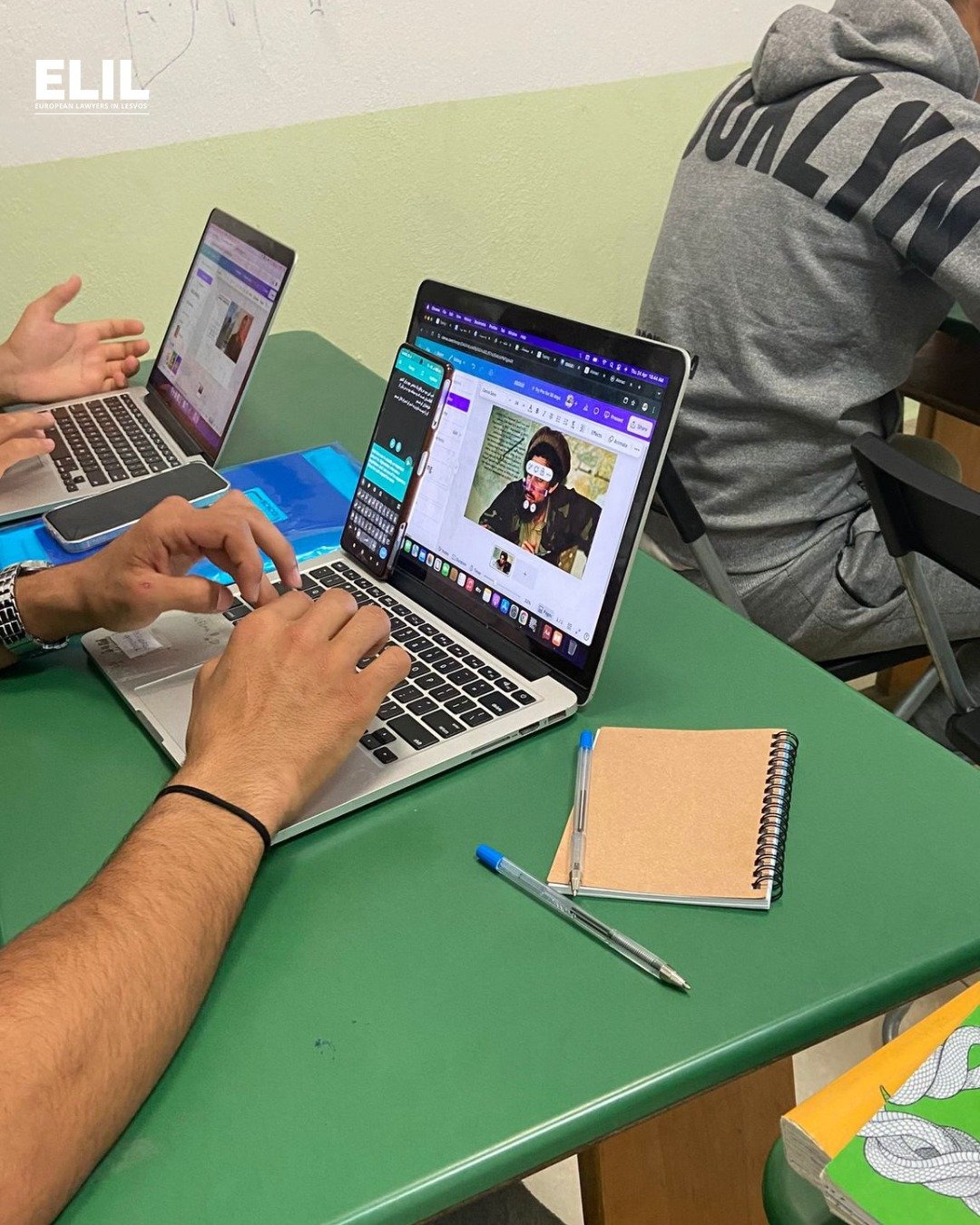 Last month, ELIL started a new outreach programme, at @openculturalcentre in Polykastro camp. From now on, twice a month, our lawyers and volunteers will be there to provide legal advice to residents of the camp. Thank you for having us @opencultural