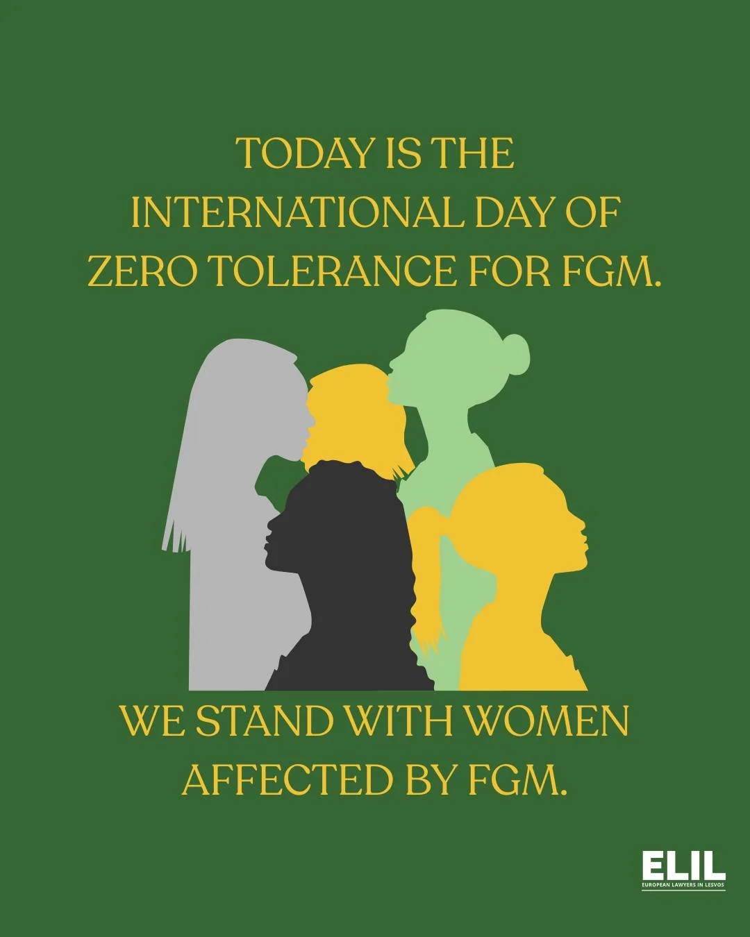 Today is the International Day of Zero Tolerance for Female Genital Mutilation (FGM). ✊
At ELIL, we support women who have survived FGM. One of them is Sahra*. She experienced FGM and was forced into marriage, but she managed to escape and seek safet