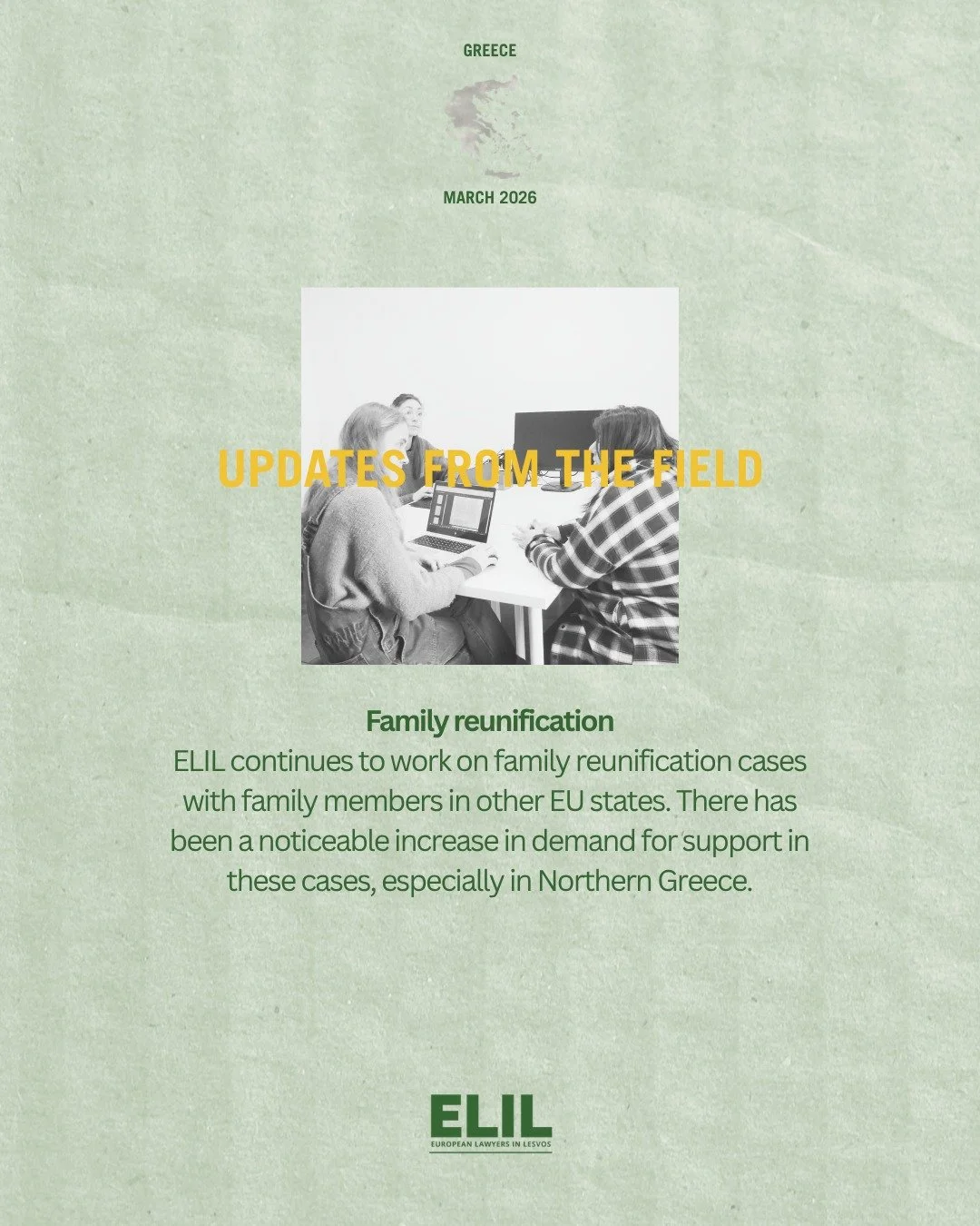 Context update from Greece!

Swipe across to learn about our work in March in Greece. Despite ongoing challenges and accelerated procedures, our teams across Greece continue to provide essential support and advice for asylum seekers and refugees. 

#