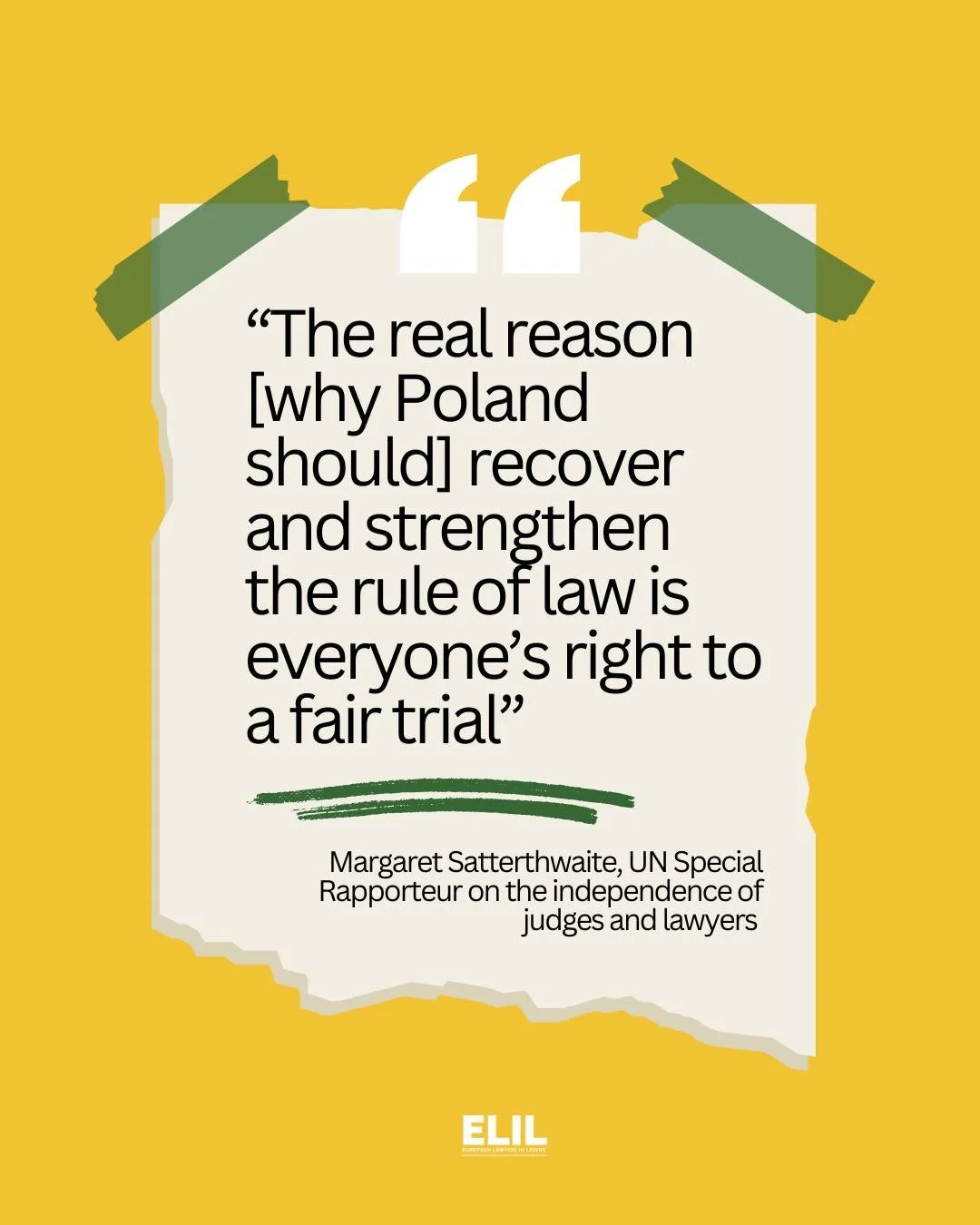 Briefing at the end of her official visit to Poland, UN Special Rapporteur Margaret Satterthwaite highlighted an urgent reality: the rule of law cannot wait. Delays in judicial reform, political deadlock, and ongoing challenges to judicial independen