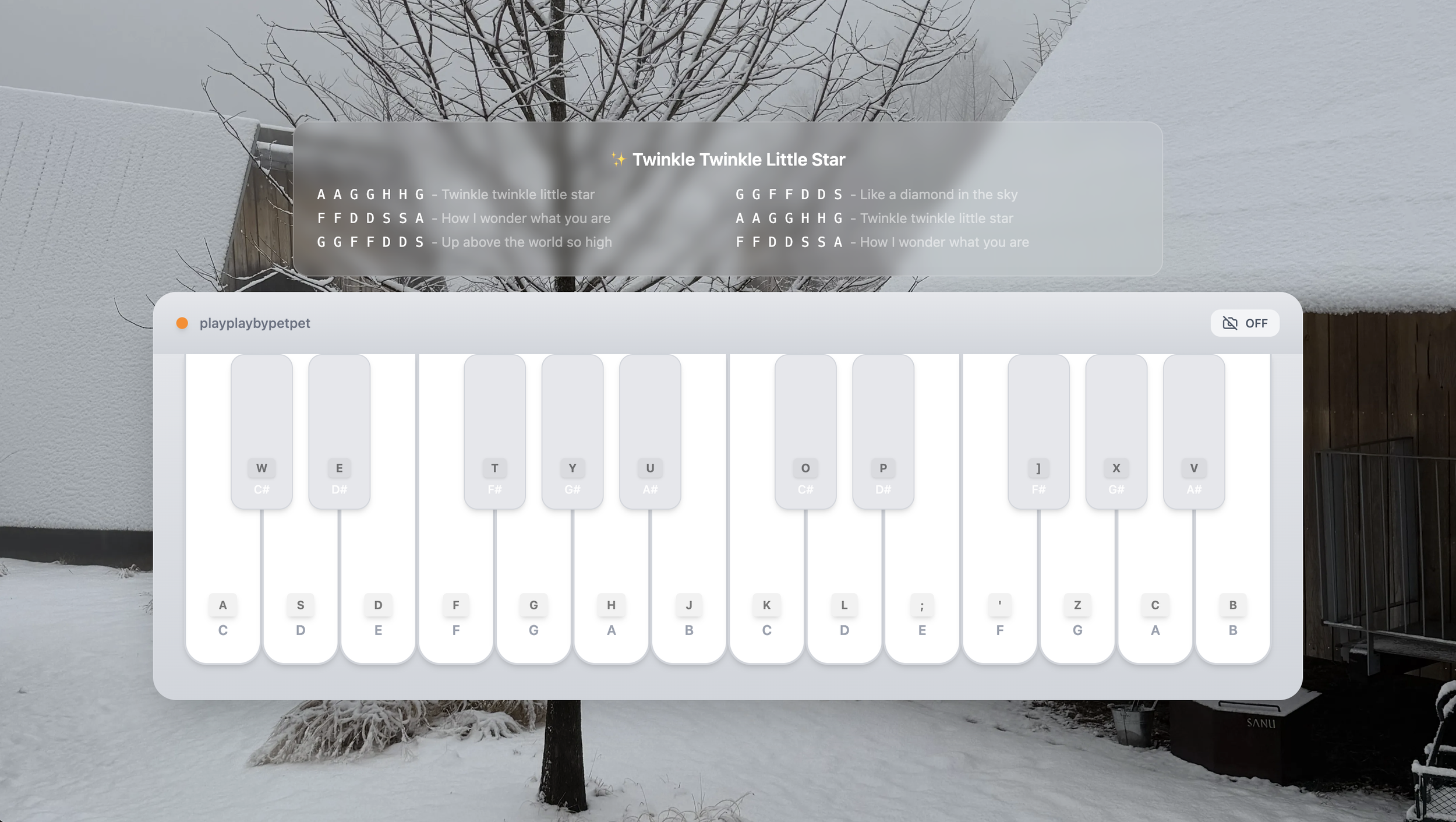 D1 : Interactive Piano